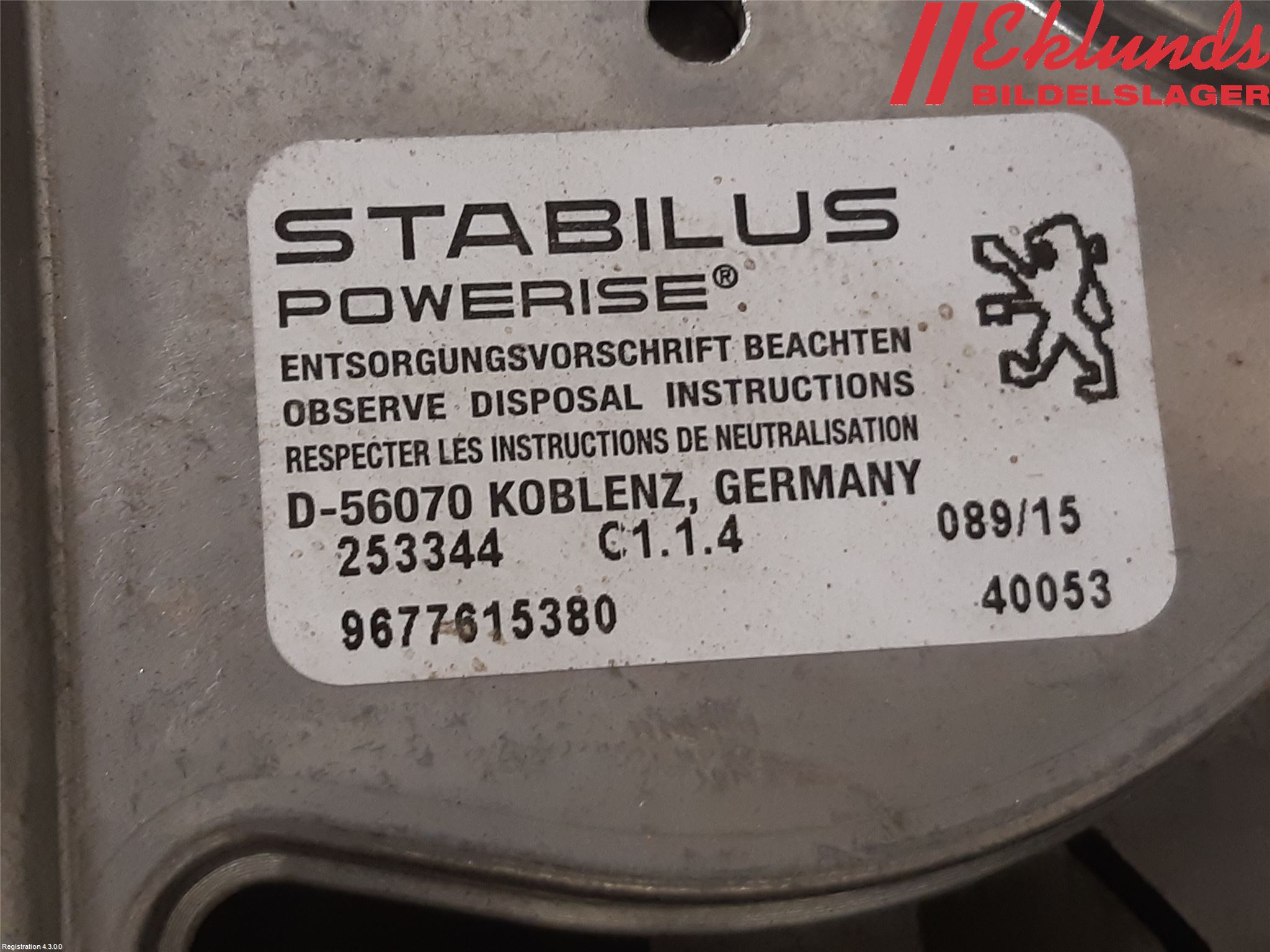 Peugeot 508 11-18 Dörröppnare Automatiskt