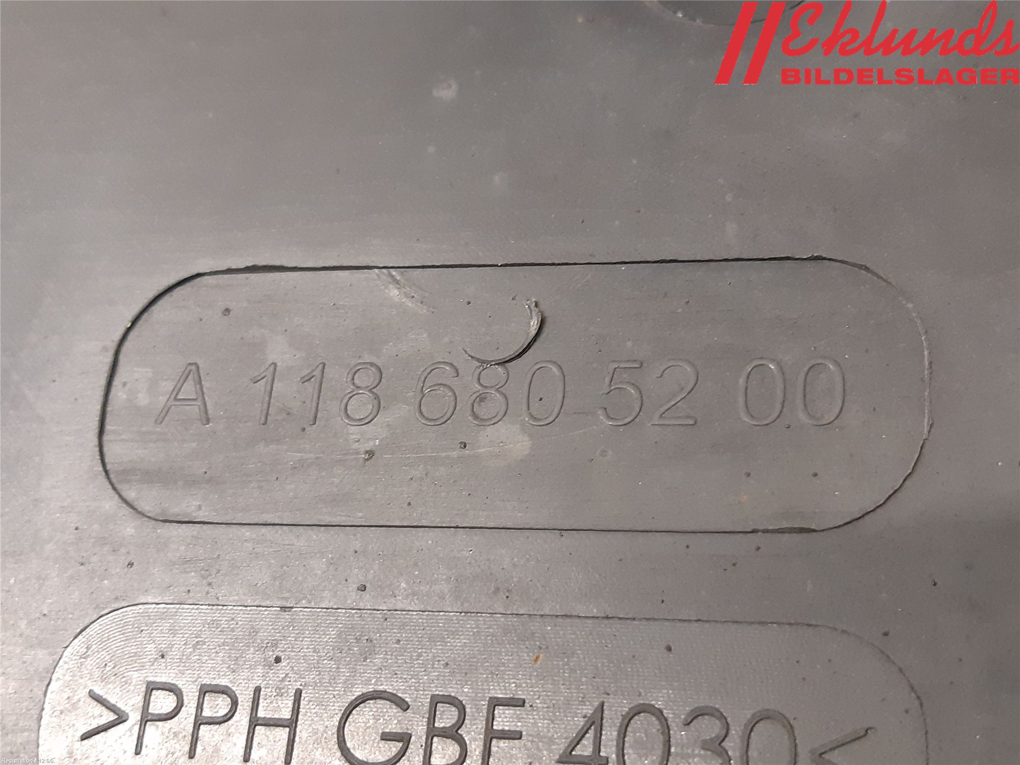 Mercedes-Benz MB CLA-KLASS (C118/X118) 19- Hasplåt Plåt-Plast