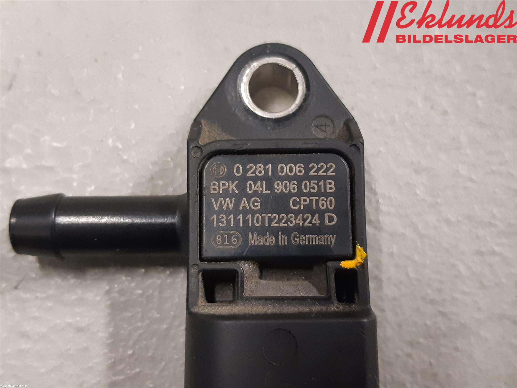 Volkswagen VW GOLF / E-GOLF VII 13-20 Givare Laddluftstryck