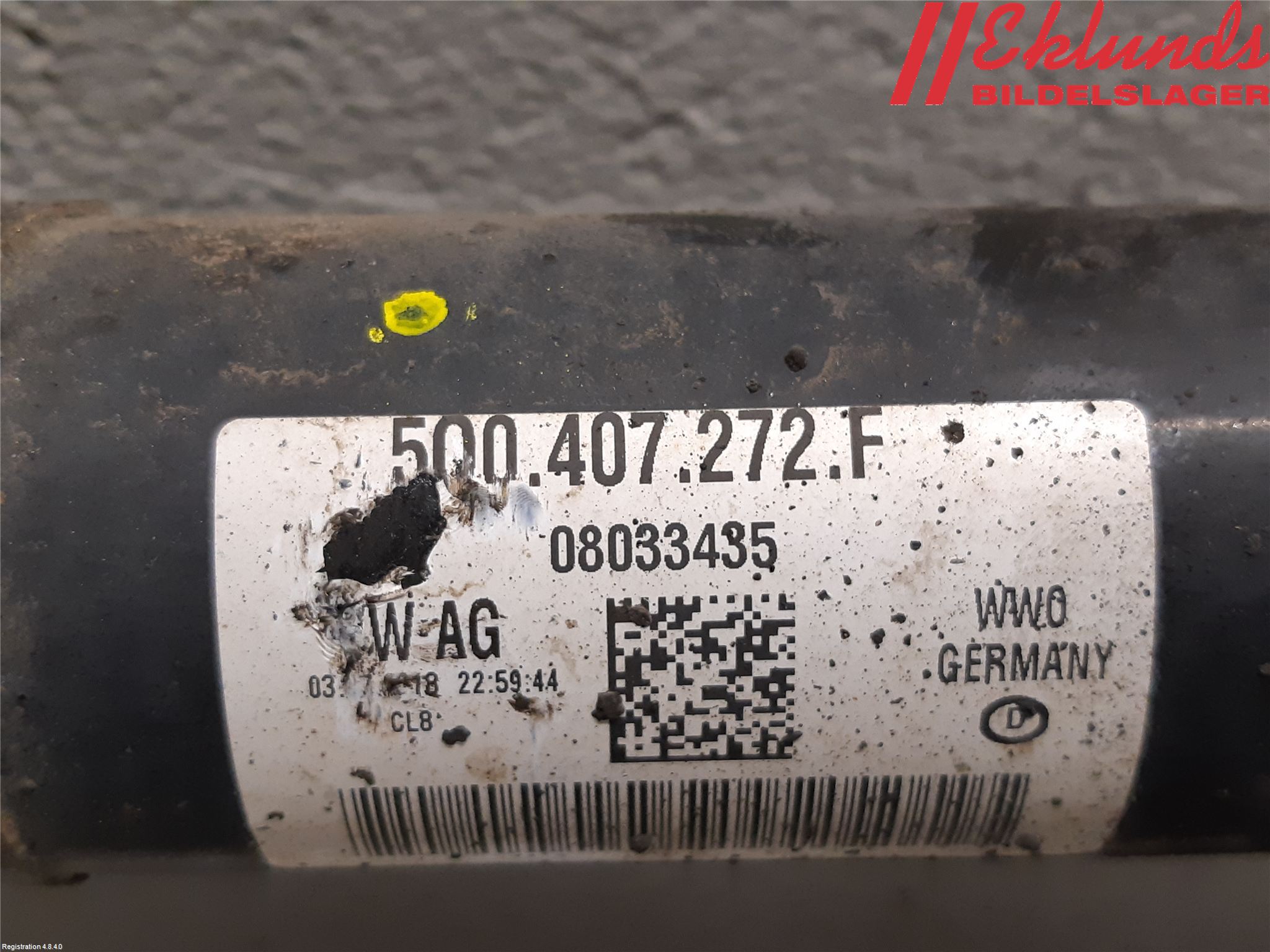 Volkswagen VW GOLF / E-GOLF VII 13-20 Drivaxel Fram Höger