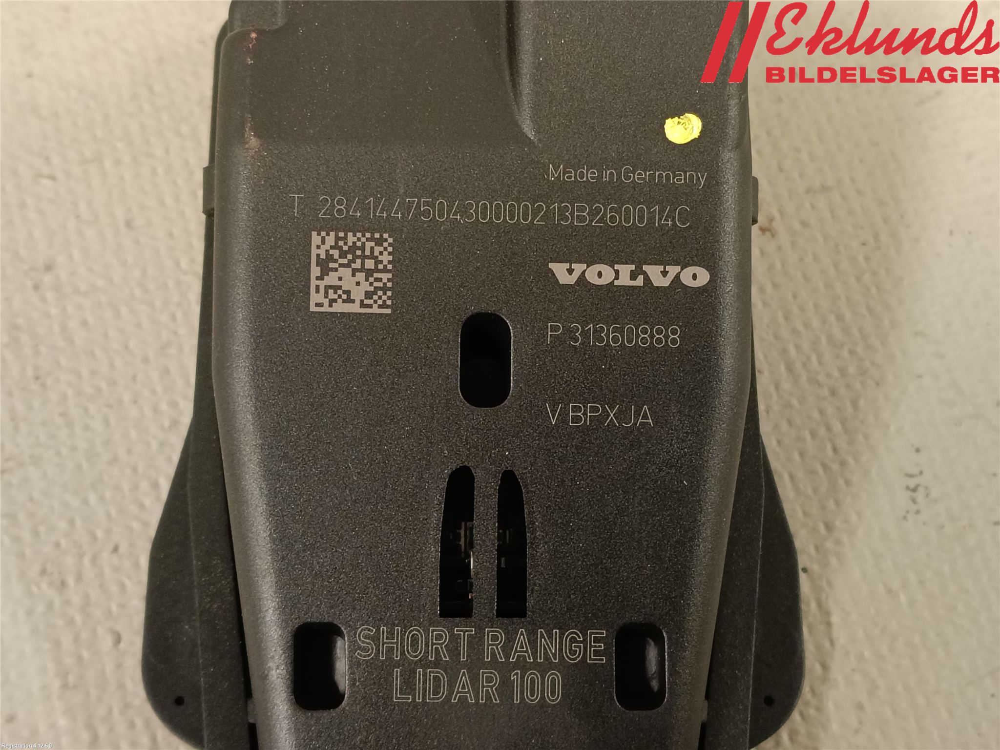 Volvo V40 12-19 Sensor Aktivt Kollisionsskydd