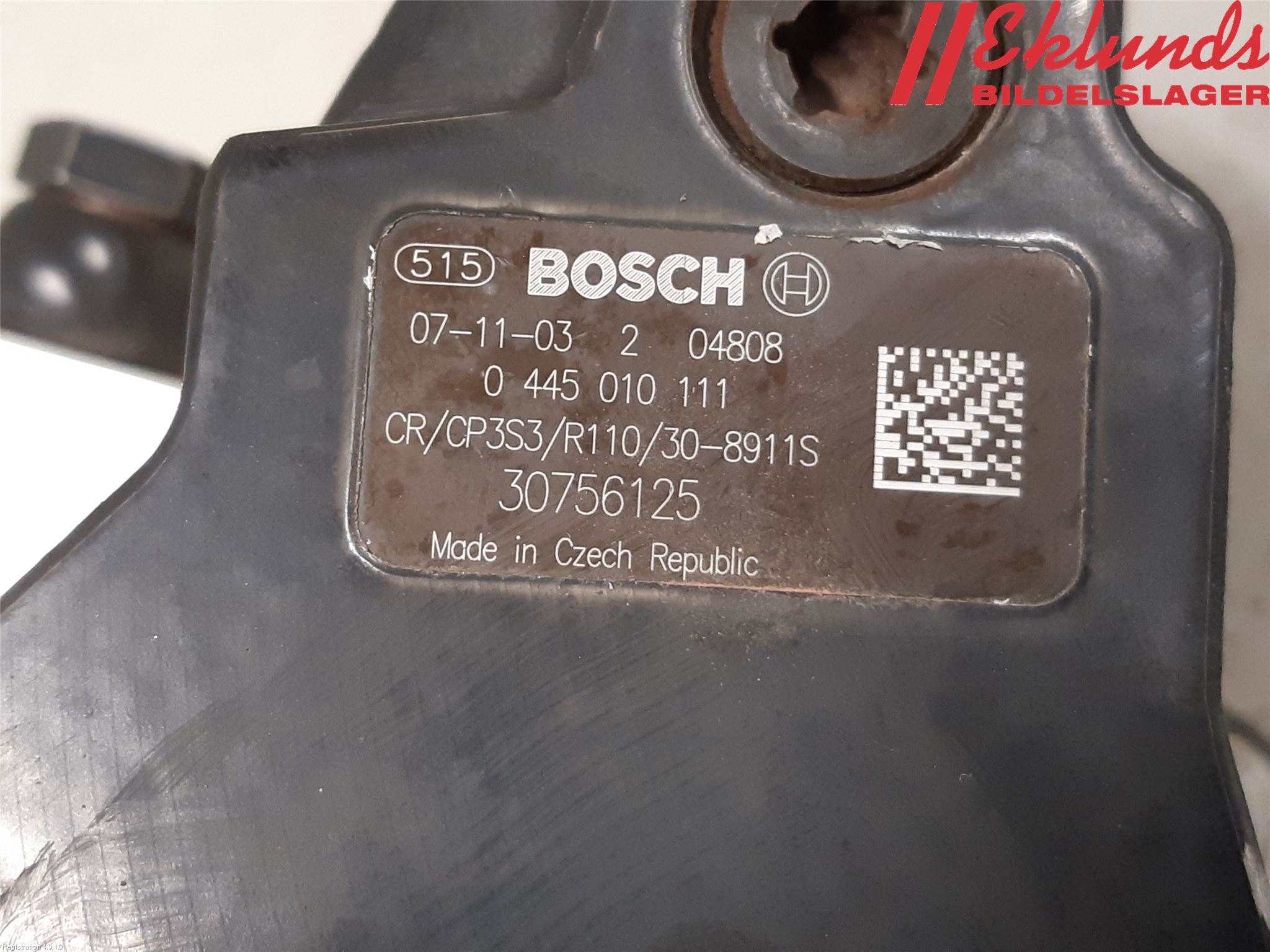 Volvo S80 07-13 Bränsle Insppump Diesel