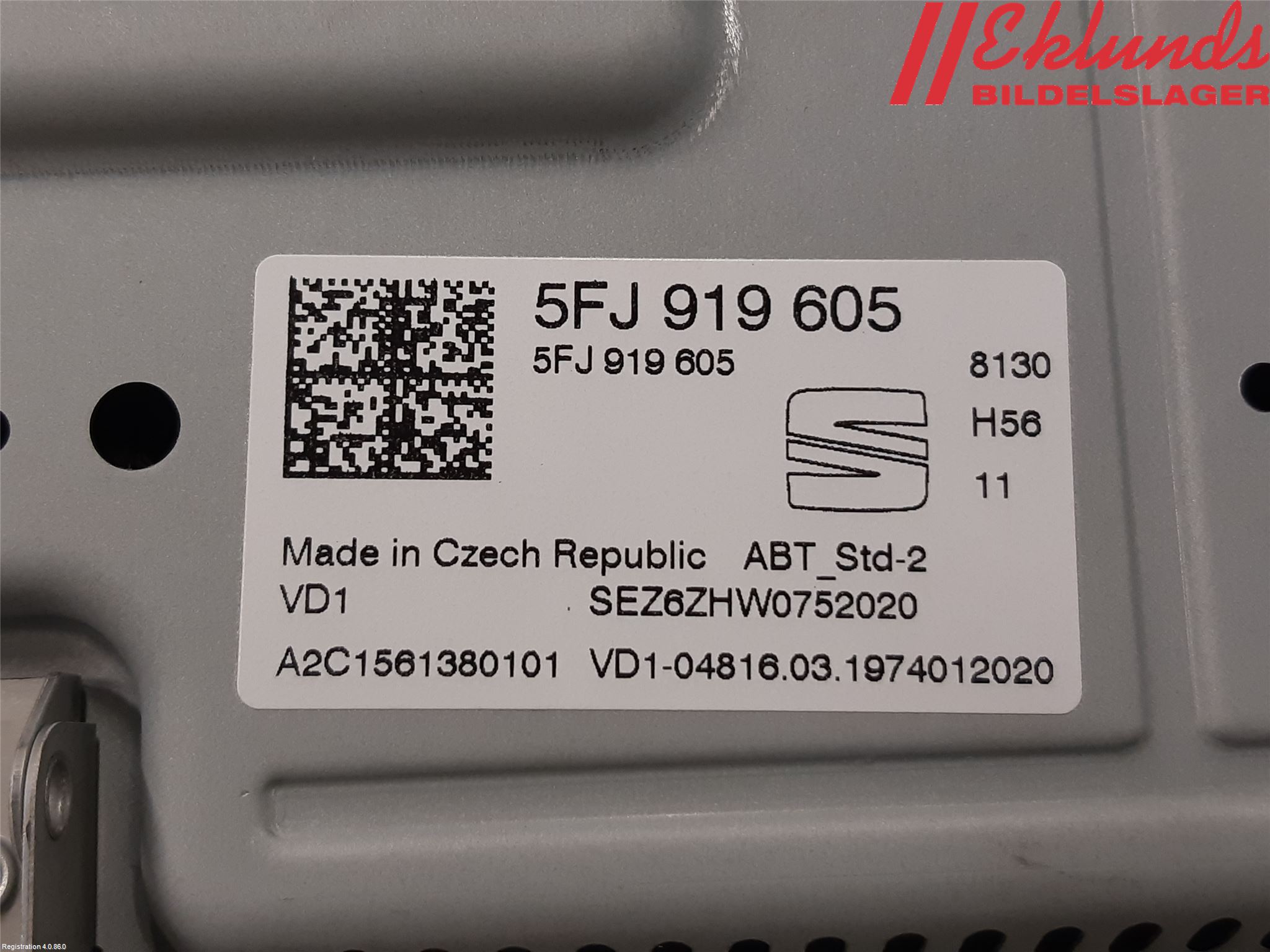 Seat TARRACO 19- Cd Radio - Multimediapanel