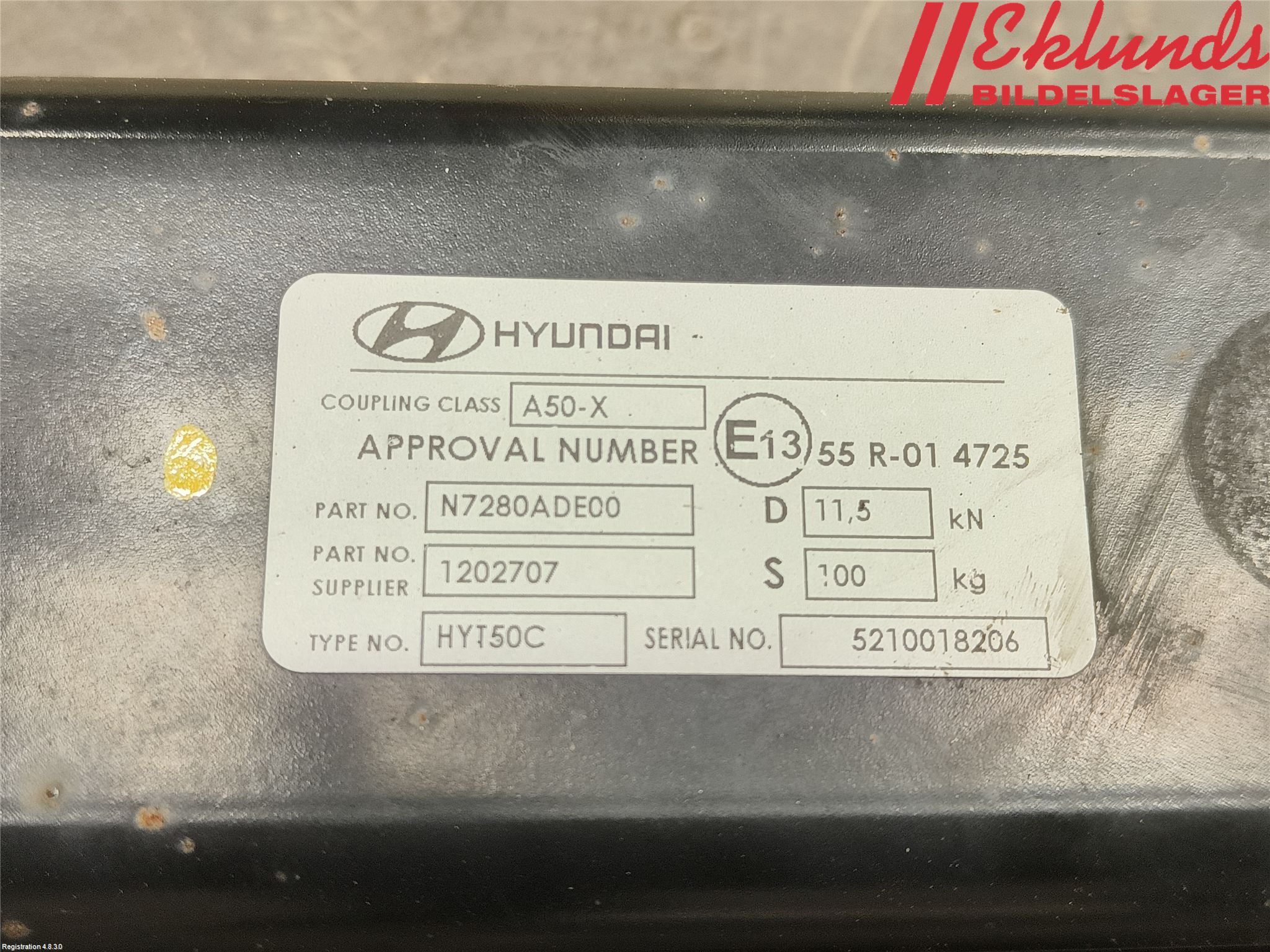 Hyundai TUCSON 05- Dragkrok