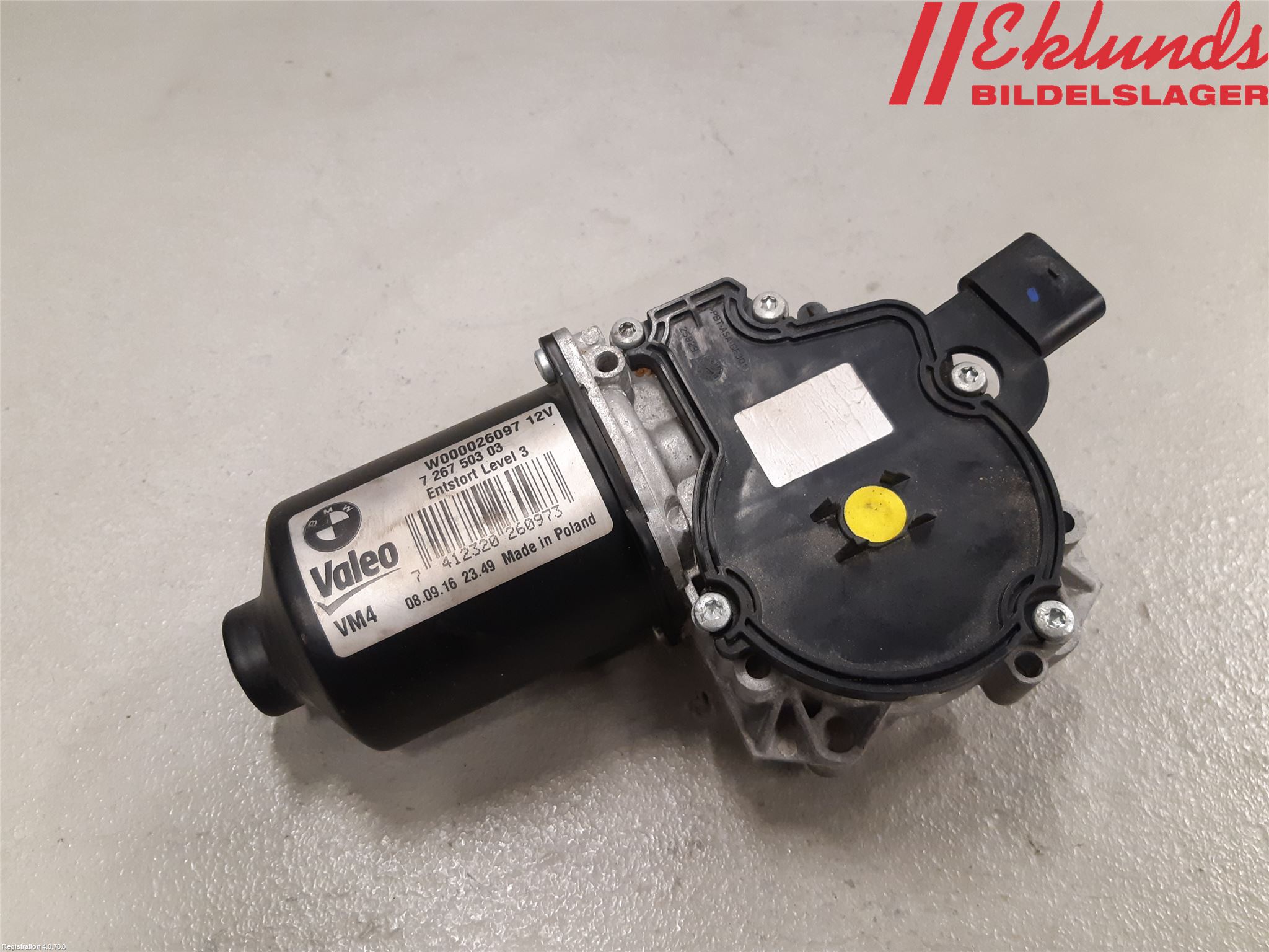 BMW 3 F30/F31/F80 12-19 Torkarmotor Vindruta