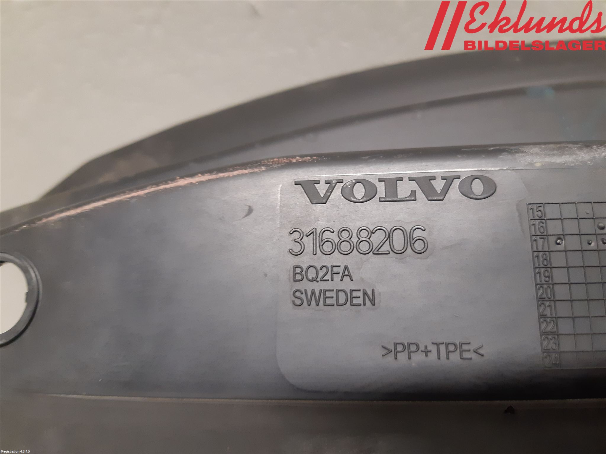 Volvo V90 CROSS COUNTRY 17->> Deflektor Plåt-Plast Kylning