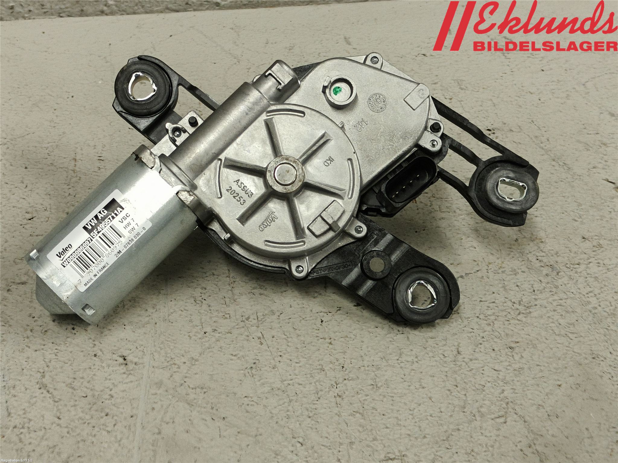 Skoda OCTAVIA (5E) 13-20 Torkarmotor Baklucka