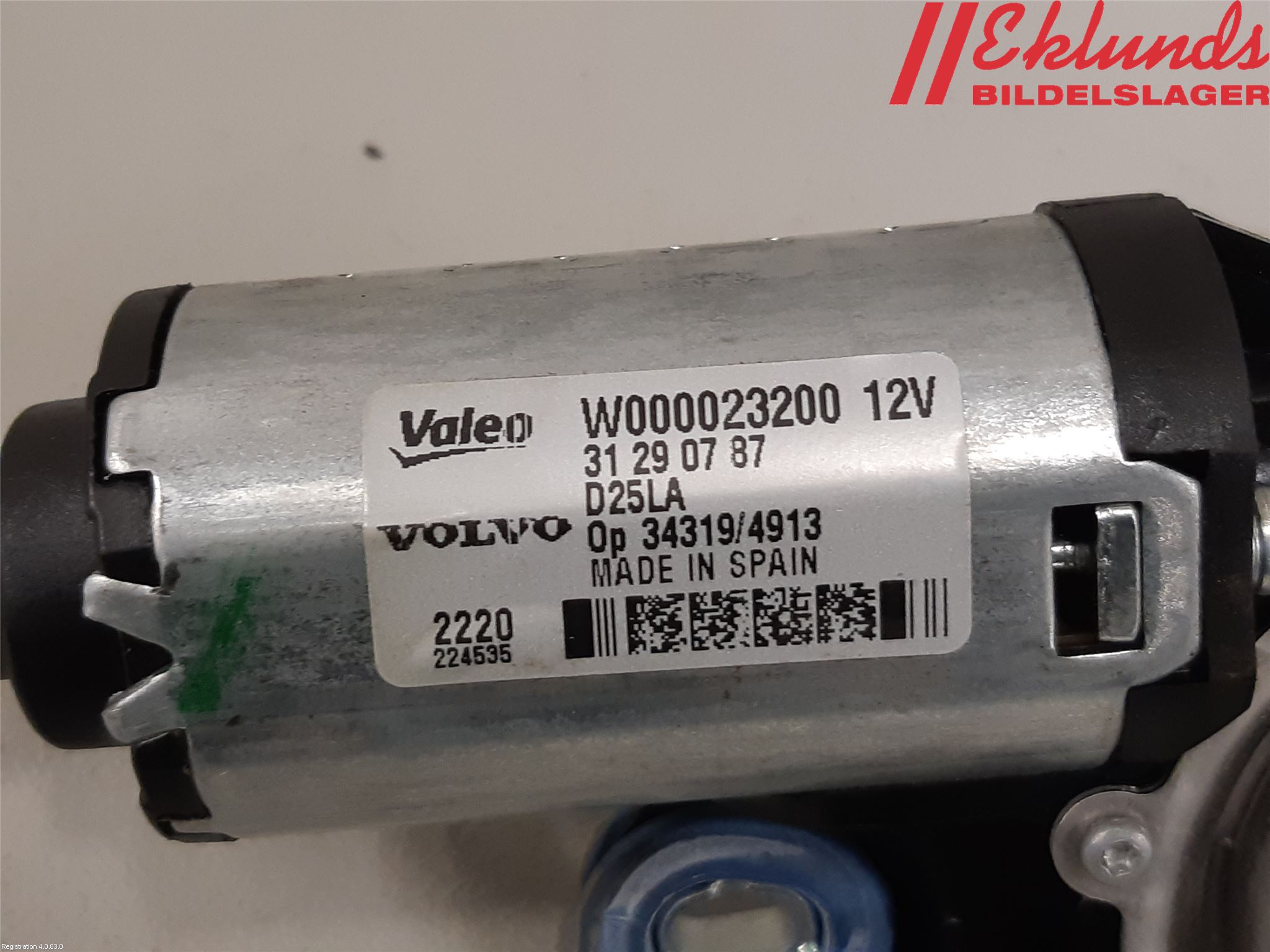 Volvo V70 08-13 Torkarmotor Baklucka