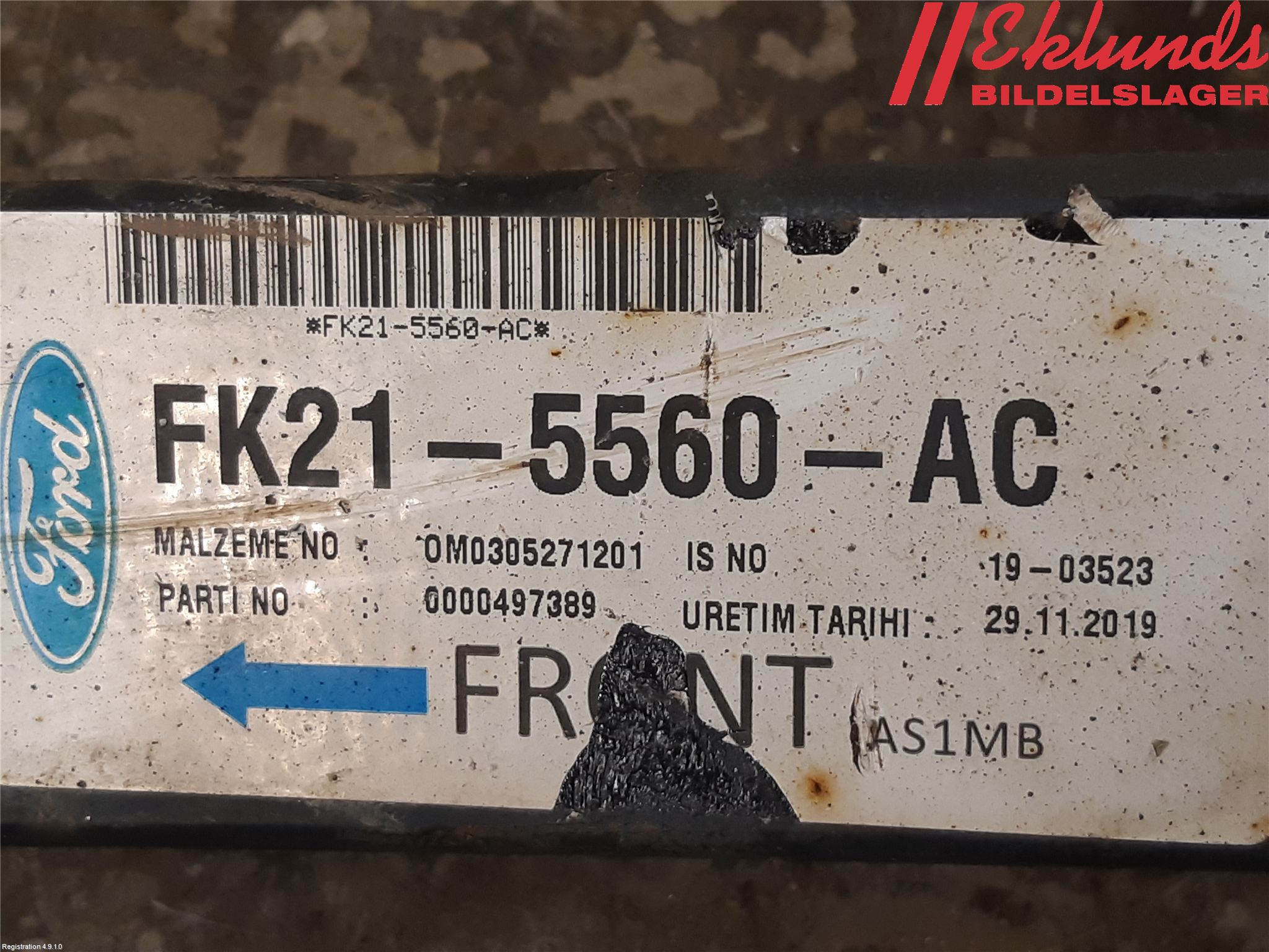 Ford TRANSIT/TOURNEO CUSTOM 13-24 Fjäder Bak Blad