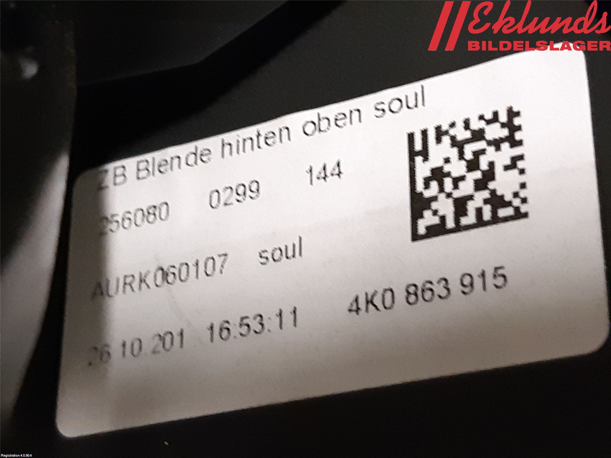 Audi A6 F2/C8 19- Defrosterkanal-Munstycke