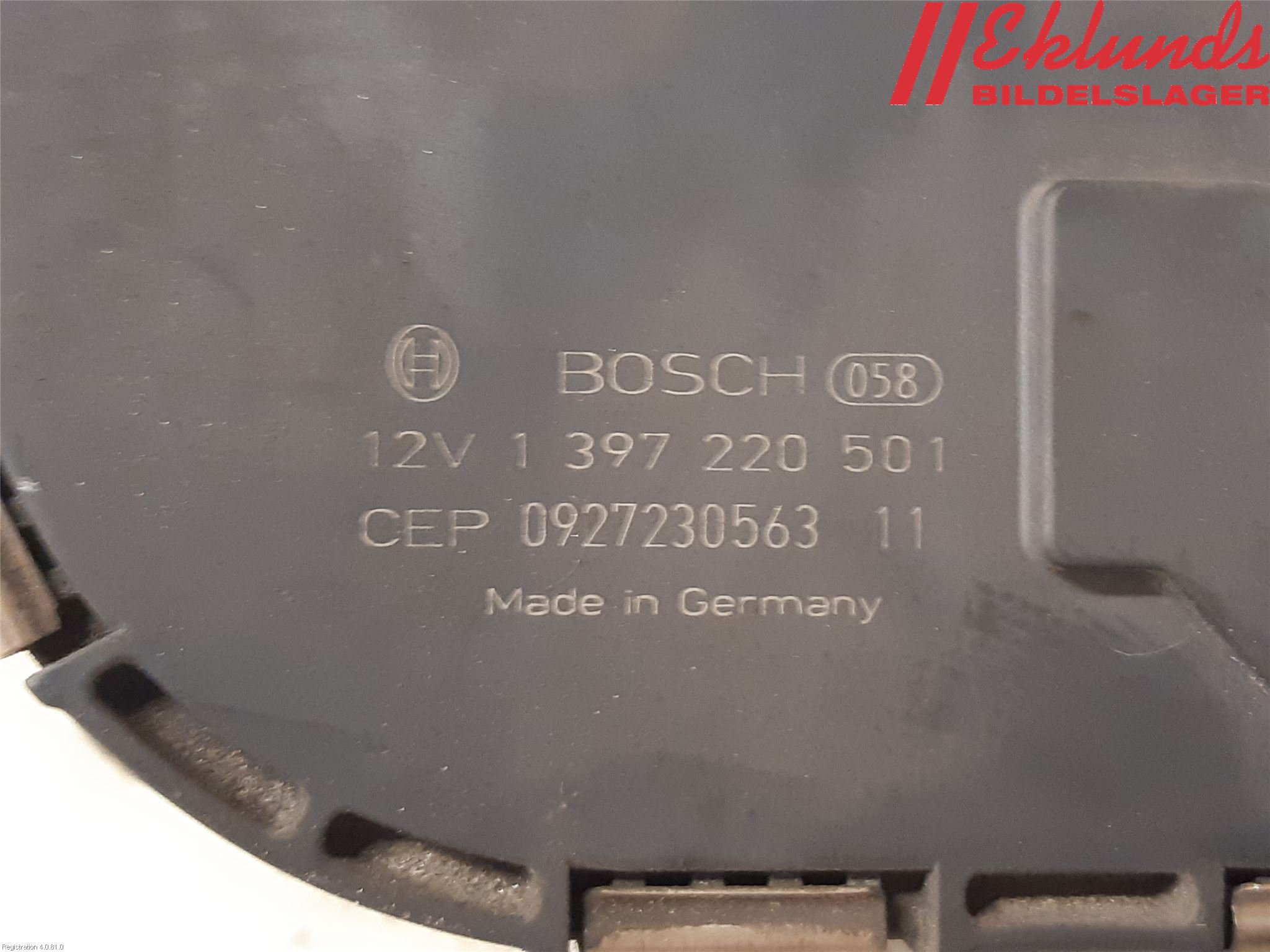 Volkswagen VW GOLF VI 09-13 Torkarmotor Vindruta