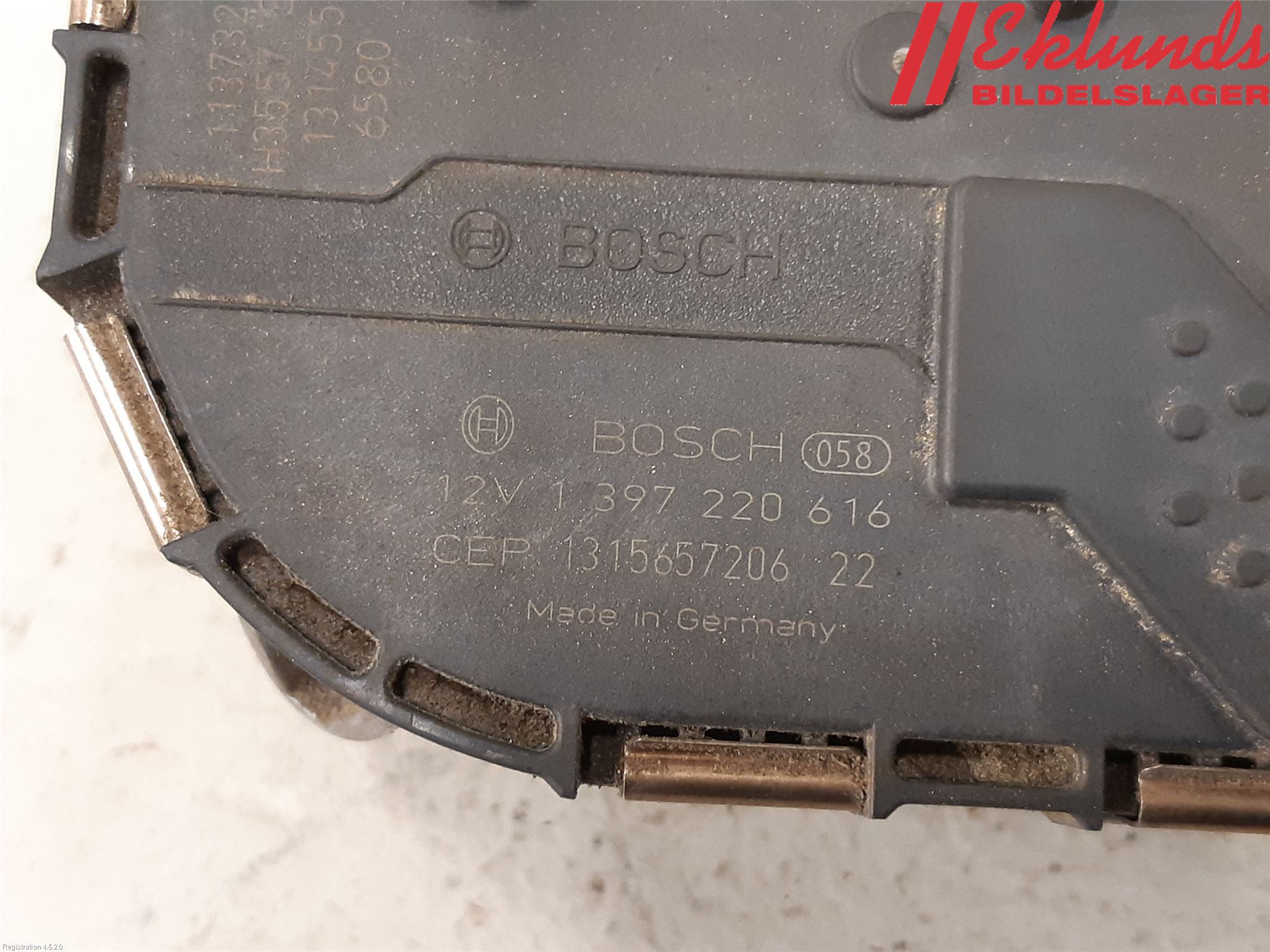 Audi A6/S6 4G 11-18 Torkarmotor Vindruta