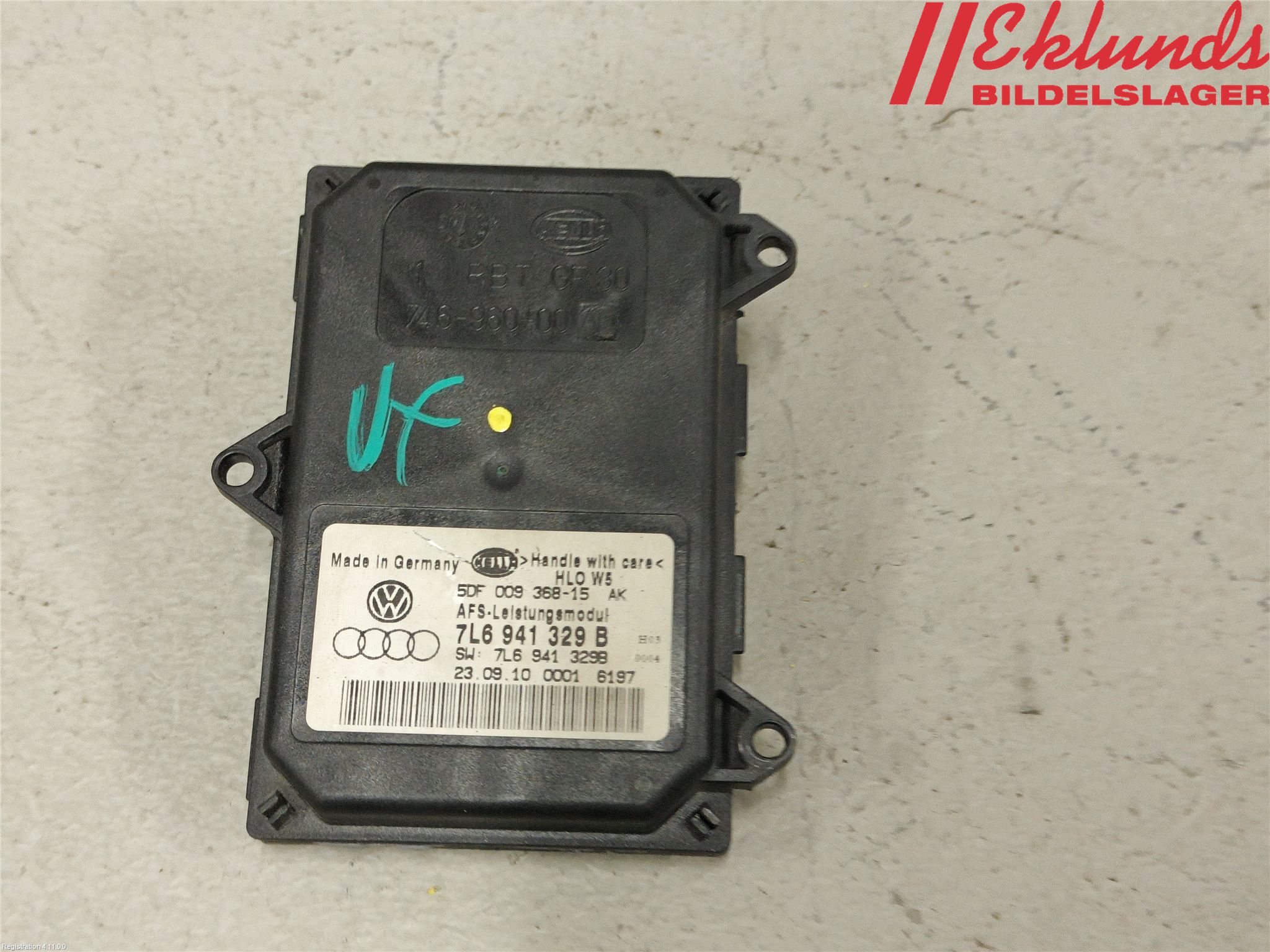 Skoda SUPERB 09-15 Styrenhet Strålkastare