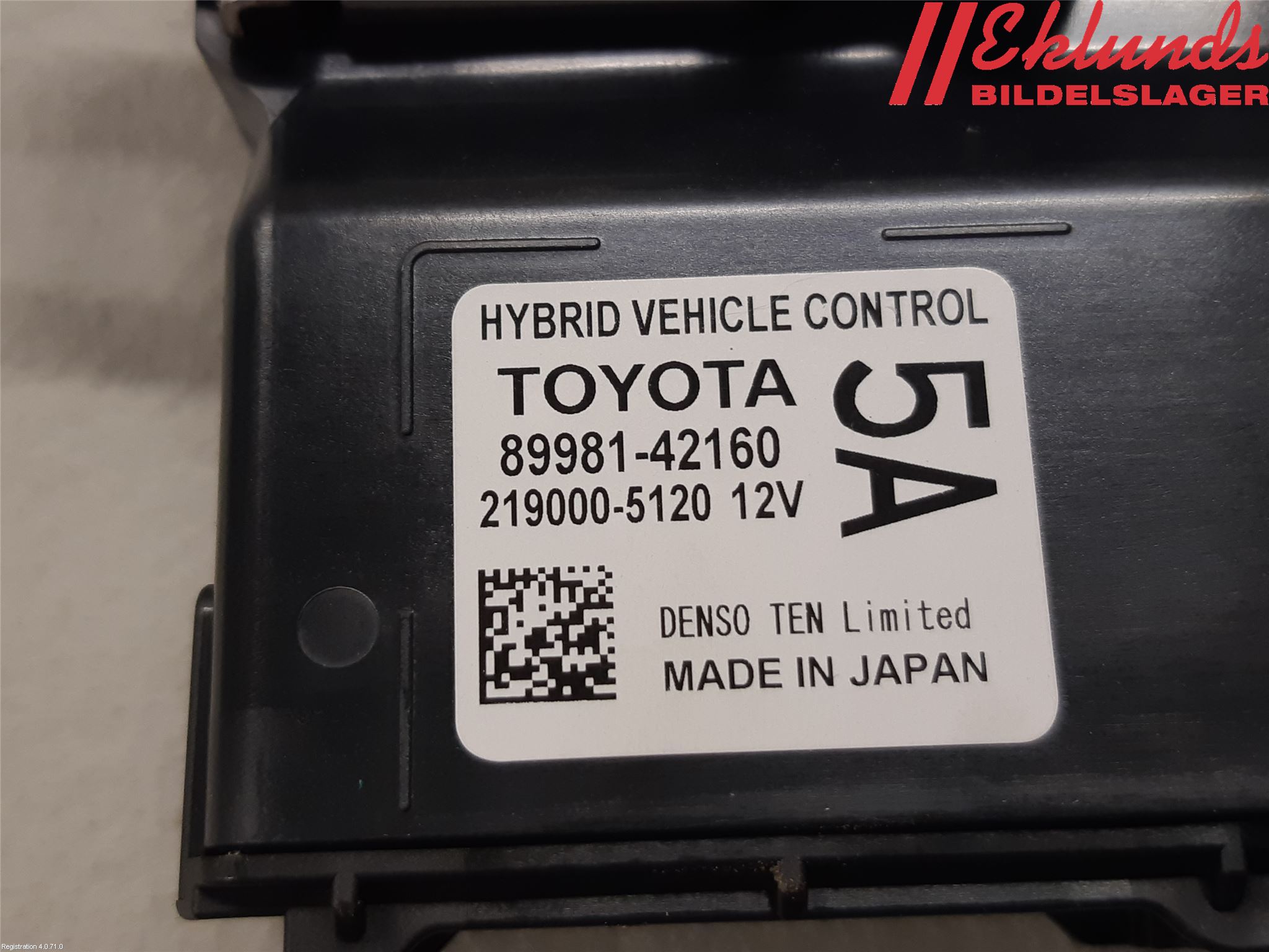 Toyota RAV4 19- Styrenhet Övrigt