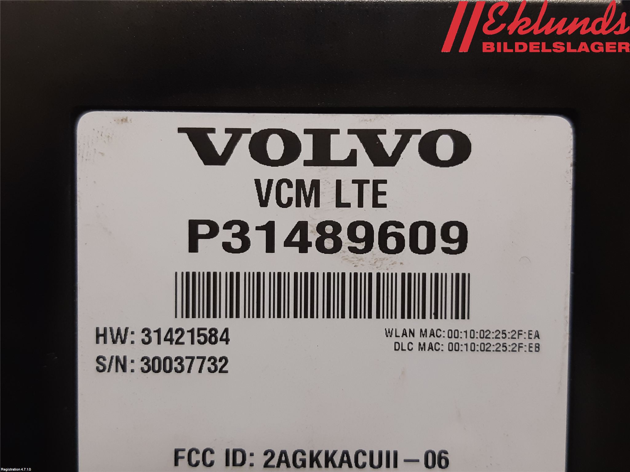 Volvo XC90/RECHARGE 16- Styrenhet Övrigt