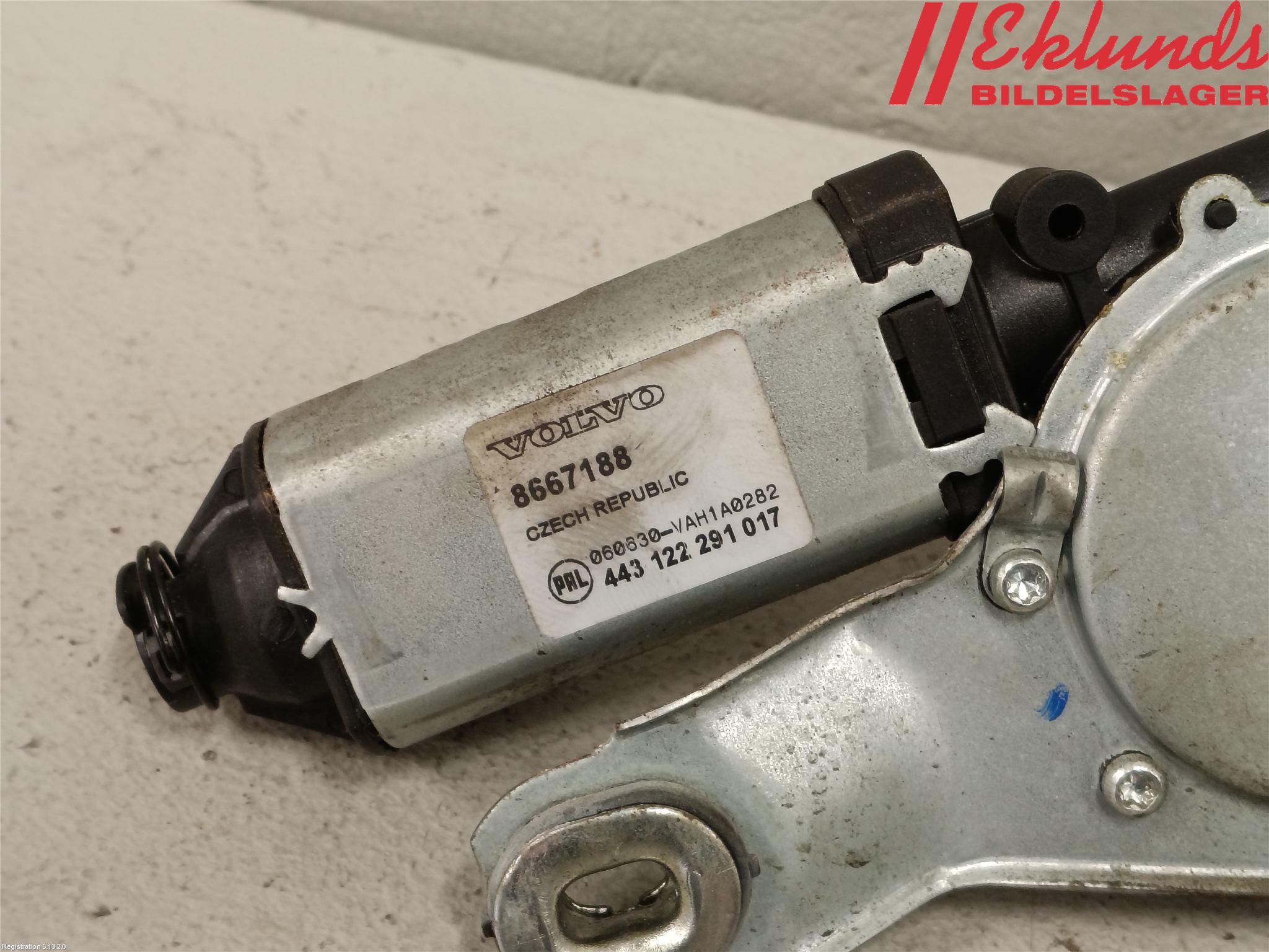 Volvo V70 05-08 Torkarmotor Baklucka