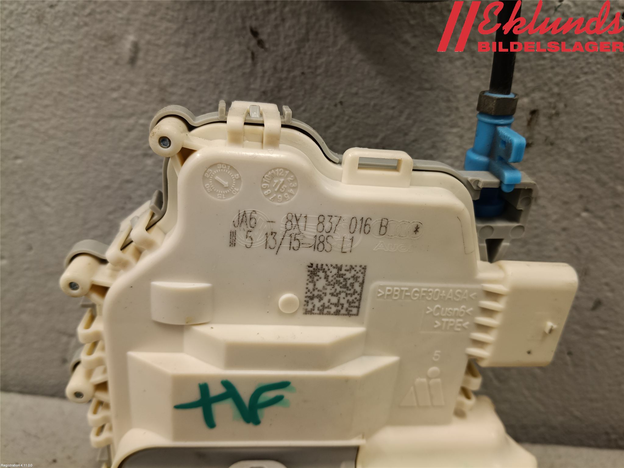 Audi A3/S3 8V 13-20 Låskista-Dörrlås