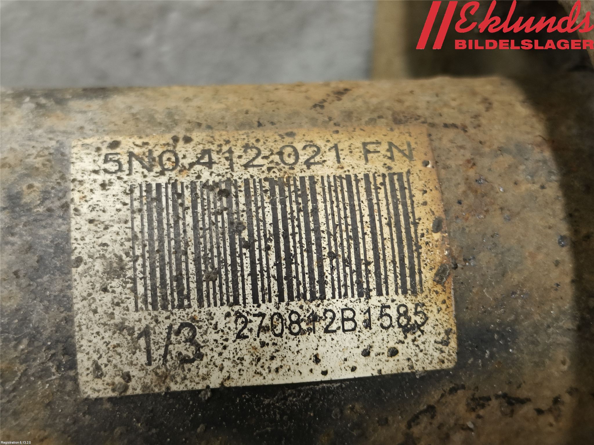 Volkswagen VW TIGUAN 07-16 Fjäderben Fram Höger