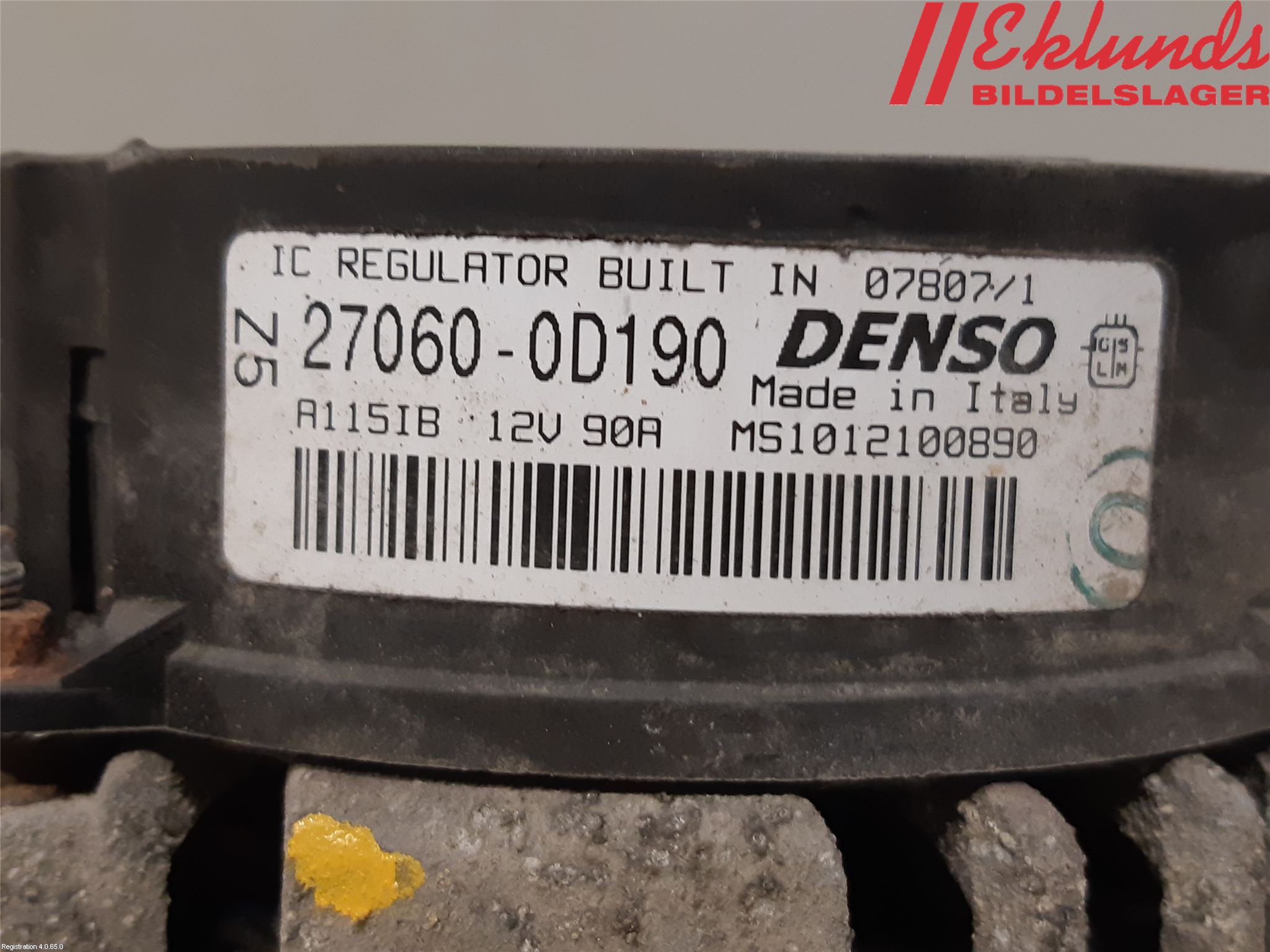 Toyota AURIS 07-09 Generator