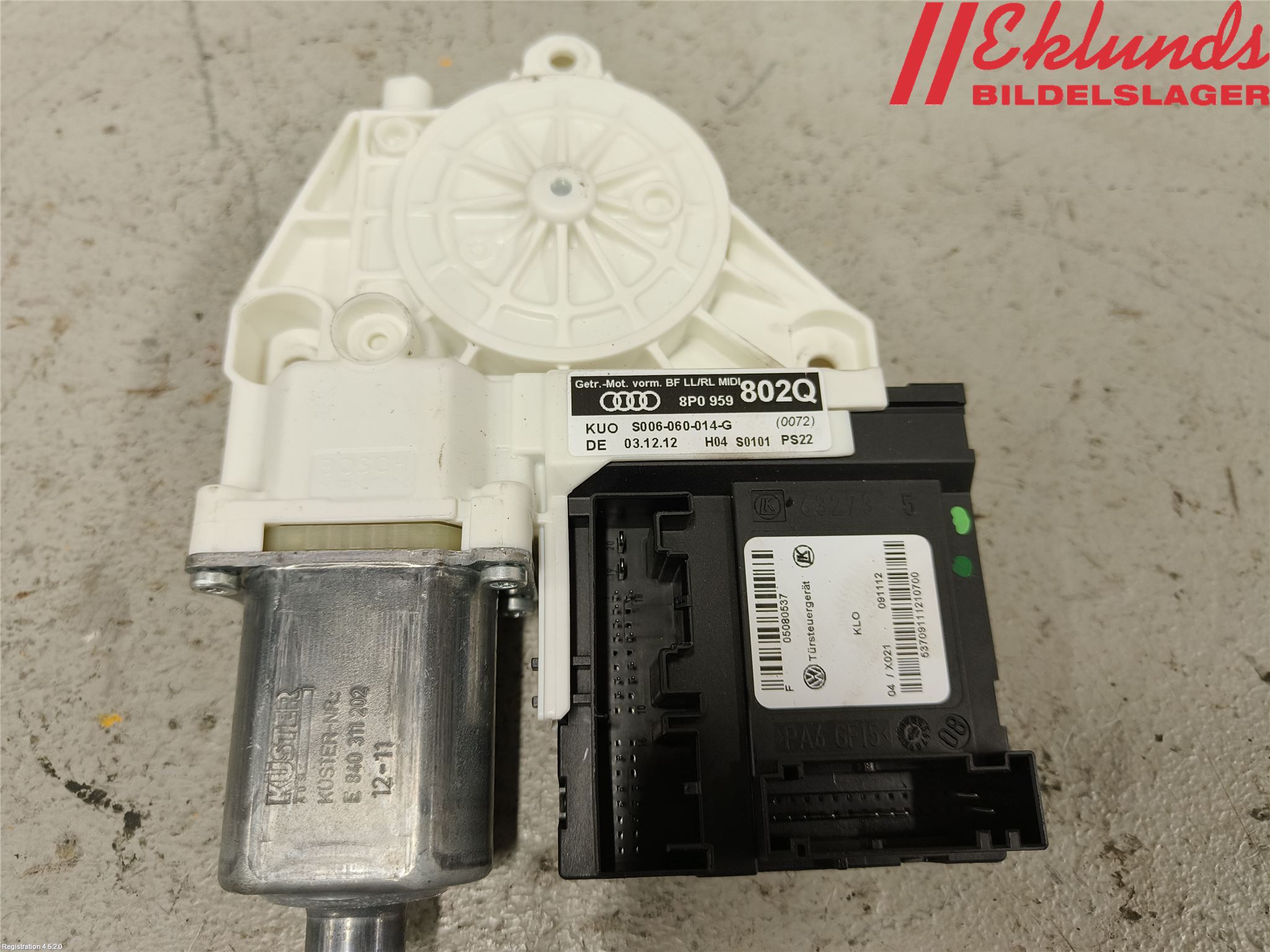 Audi A3/S3 05-13 Fönsterhissmotor