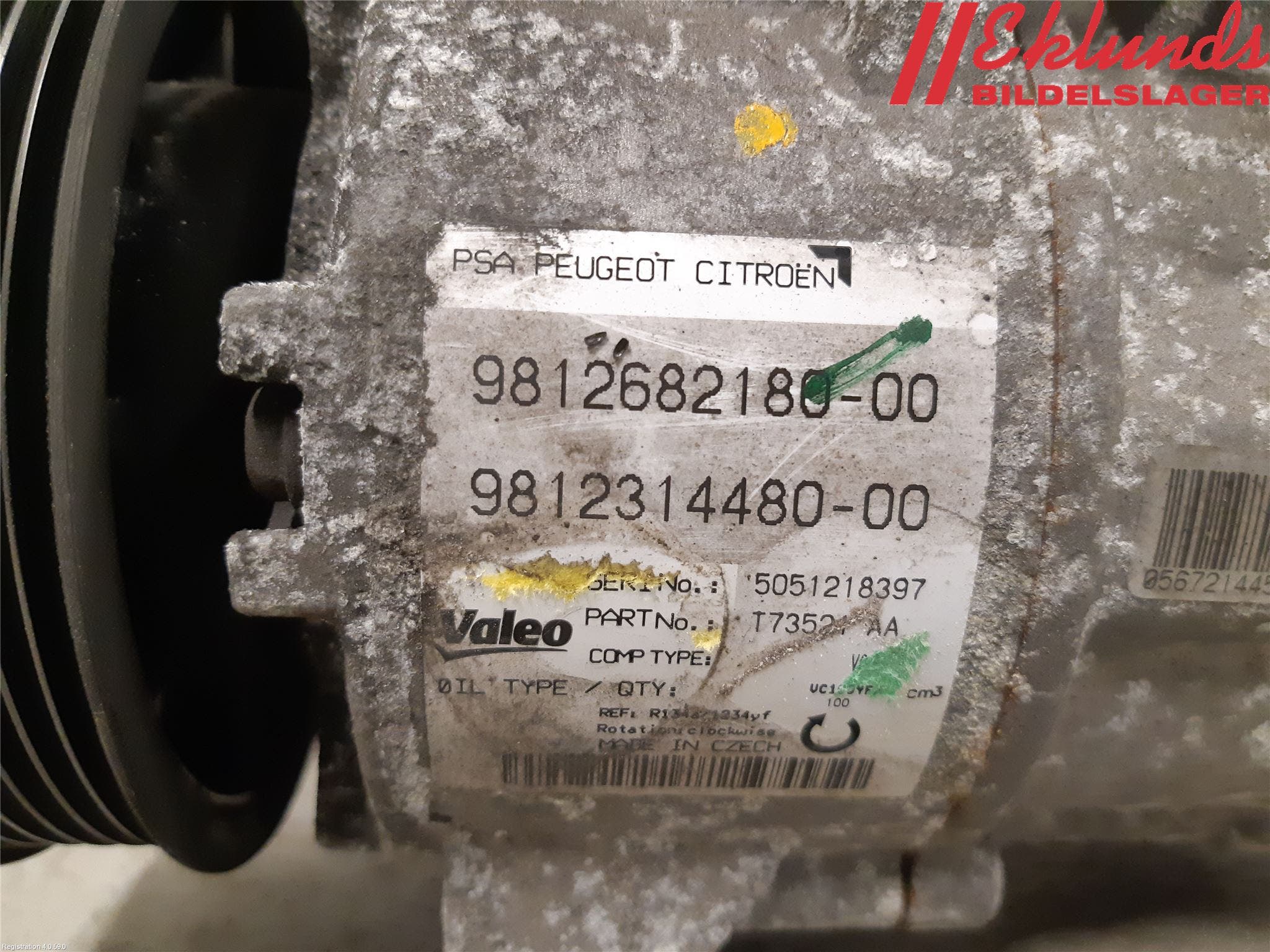 Peugeot 308 14-21 Ac Kompressor