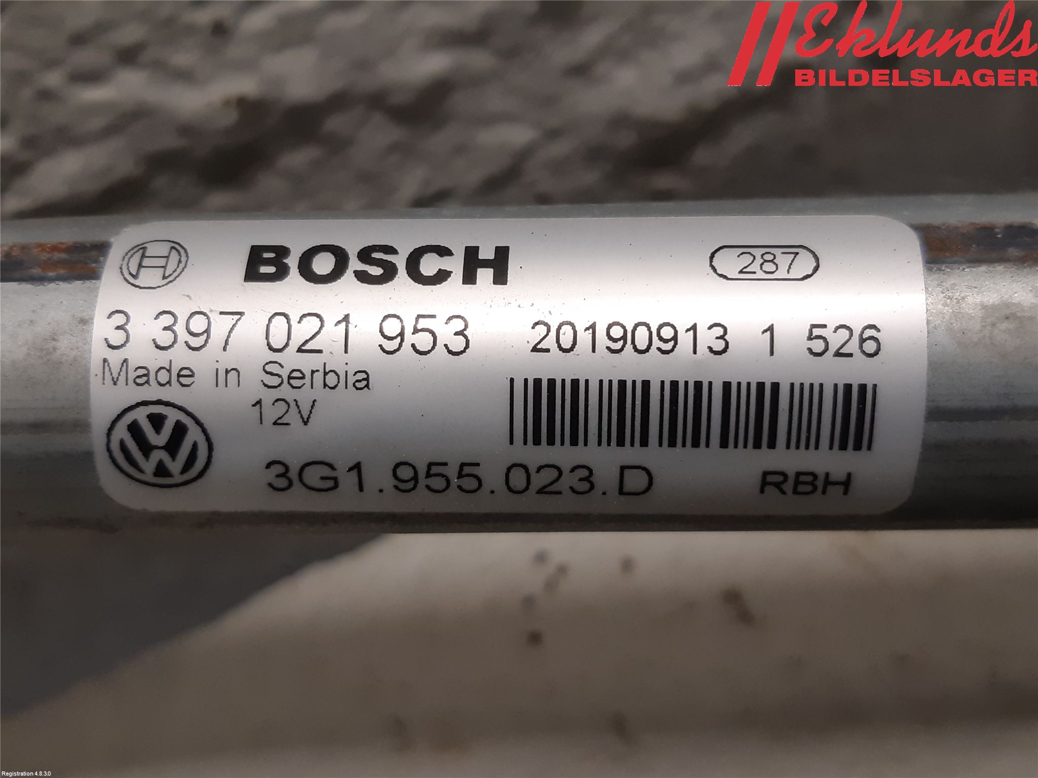 Volkswagen VW PASSAT 20-24 Torkarmekanism Vindruta