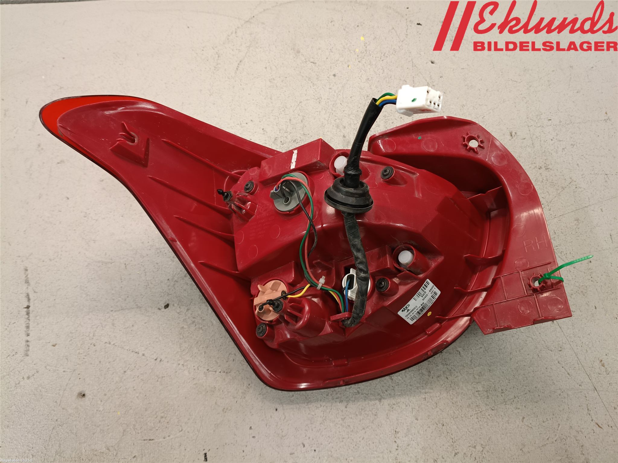 Hyundai i10 BA 14-16 Bakljus Höger