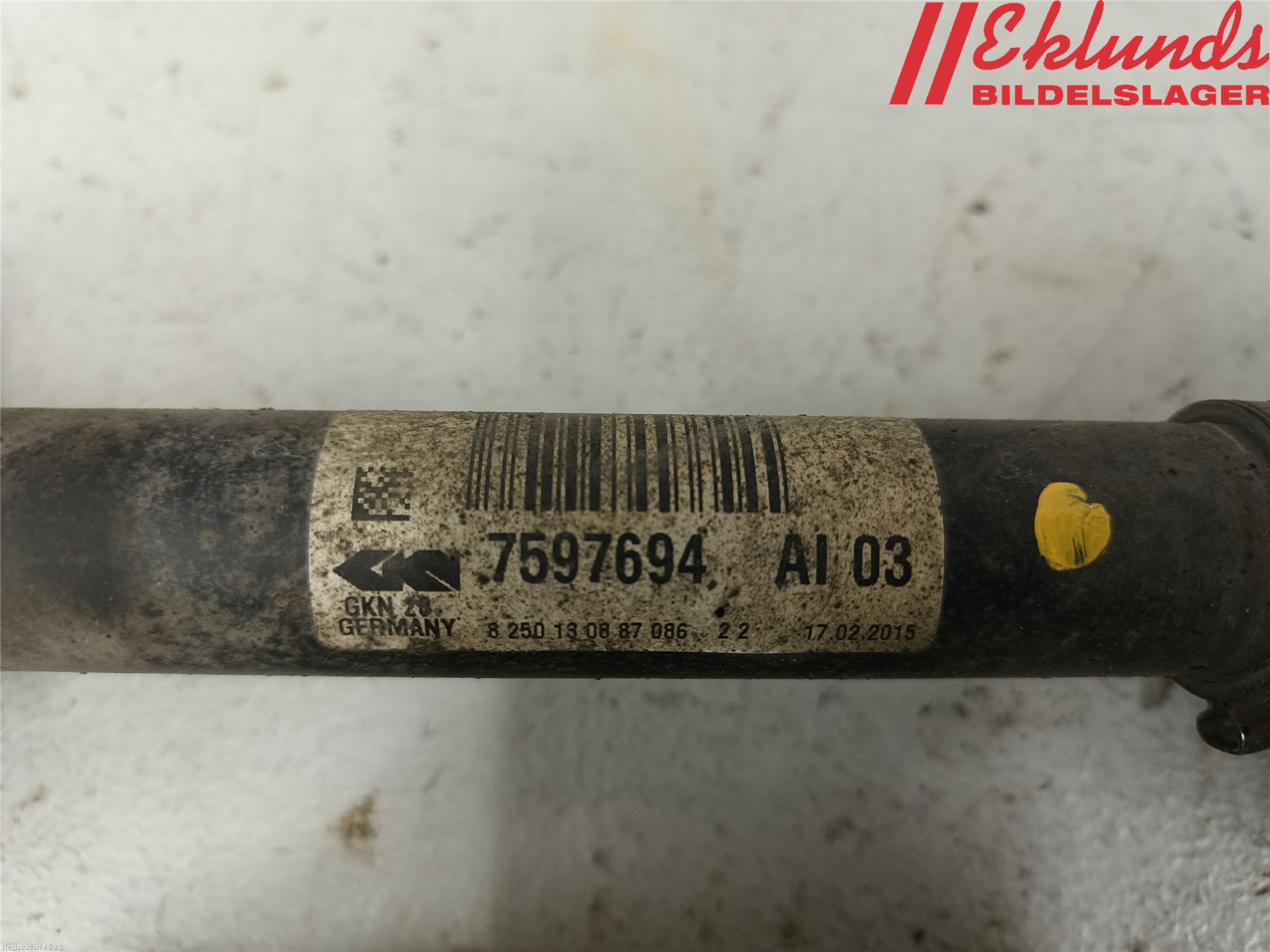BMW 3 GT F34 13-19 Drivaxel Fram Höger