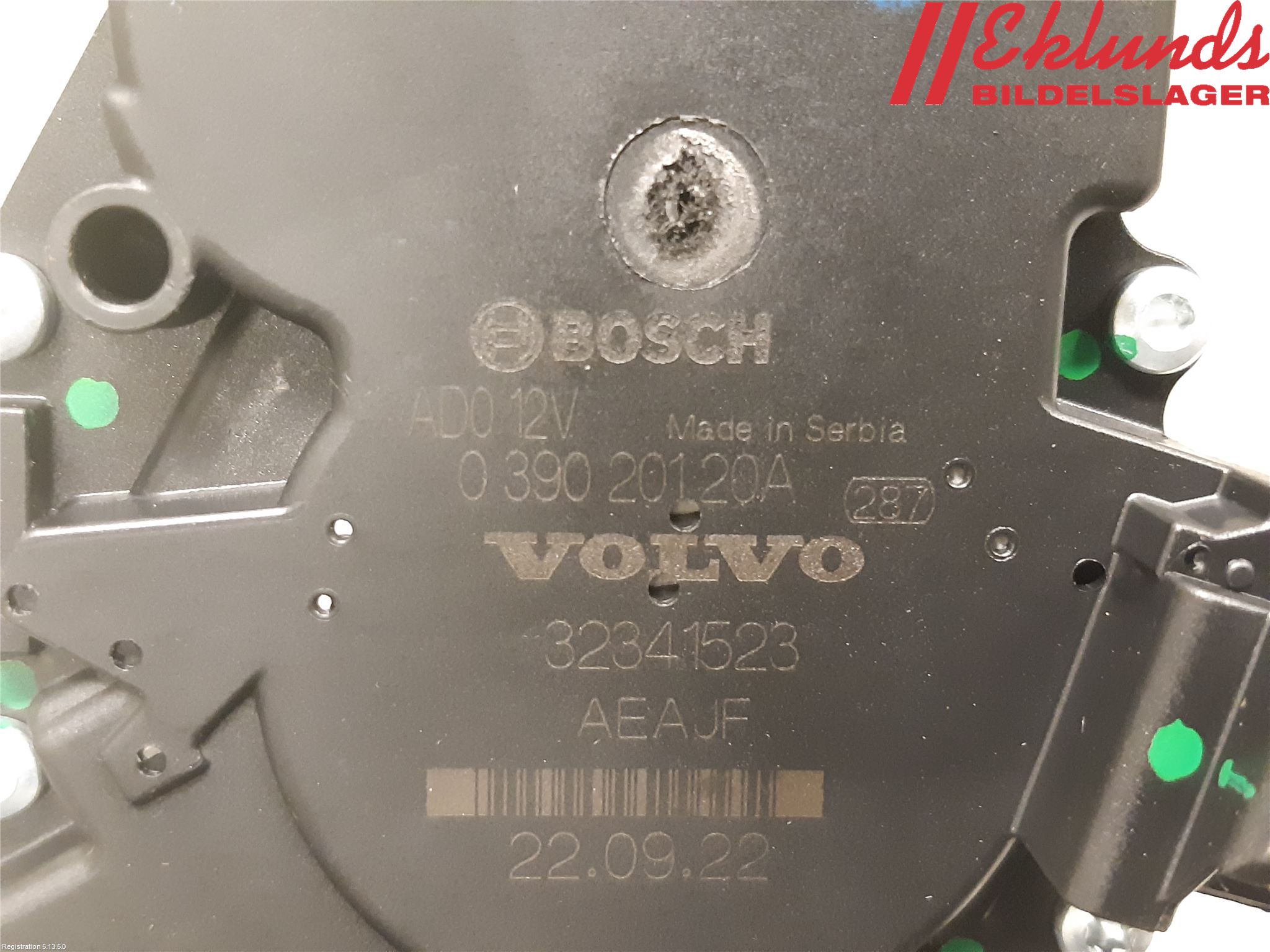 Volvo V90 17->> Torkarmotor Baklucka