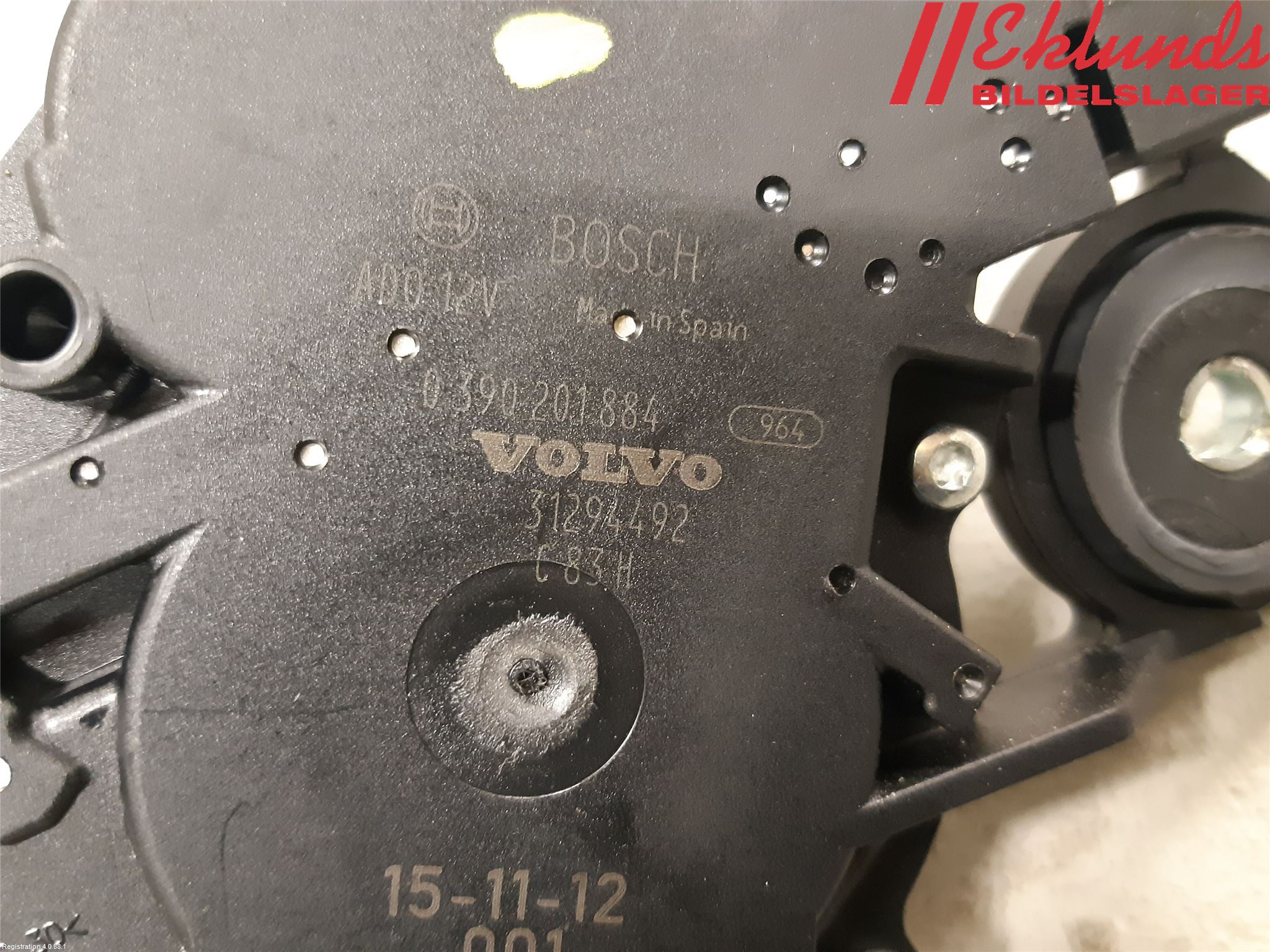 Volvo V40 CROSS COUNTRY 13-19 Torkarmotor Baklucka