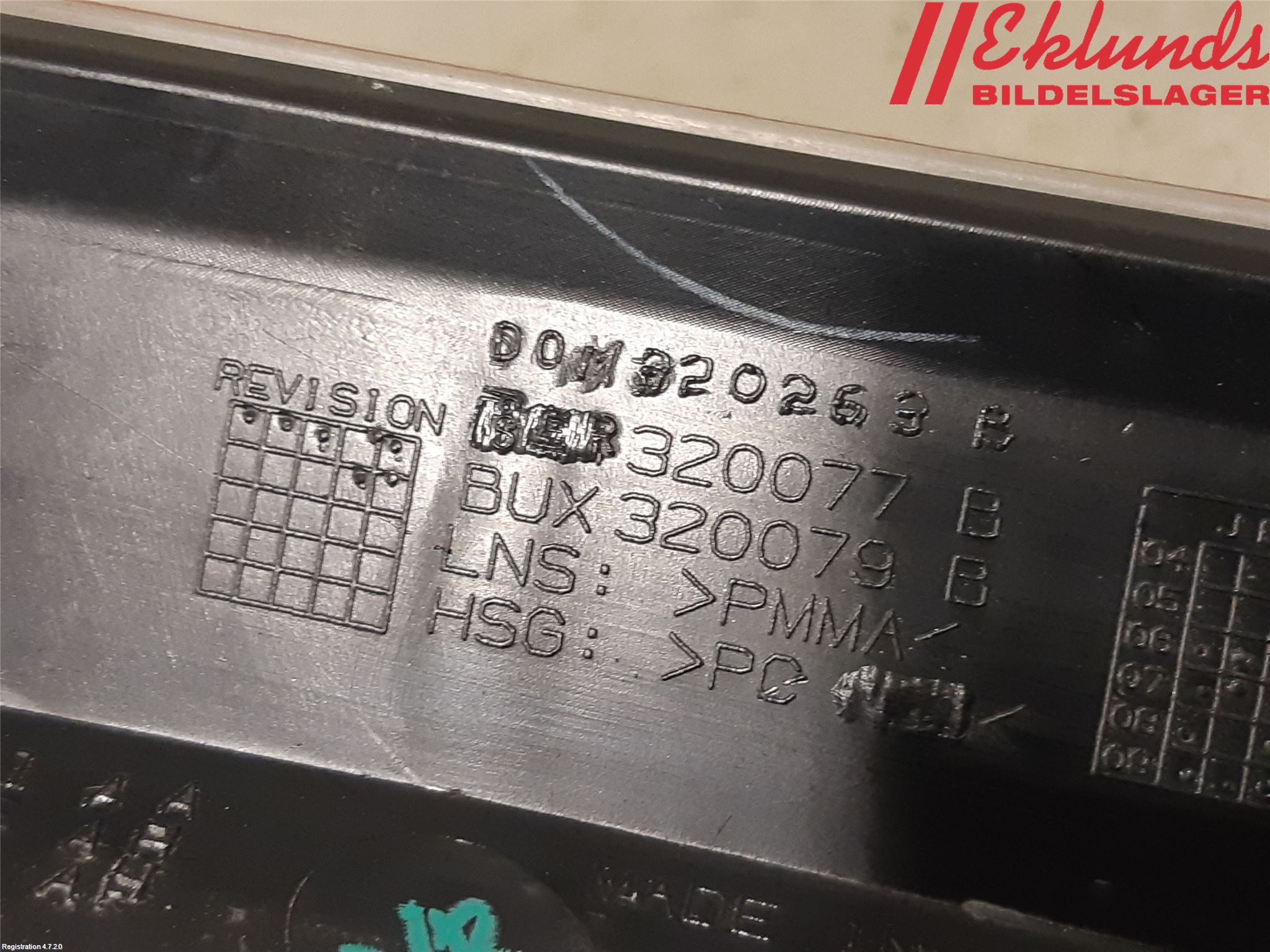 Dodge CALIBER Bakljus Vänster