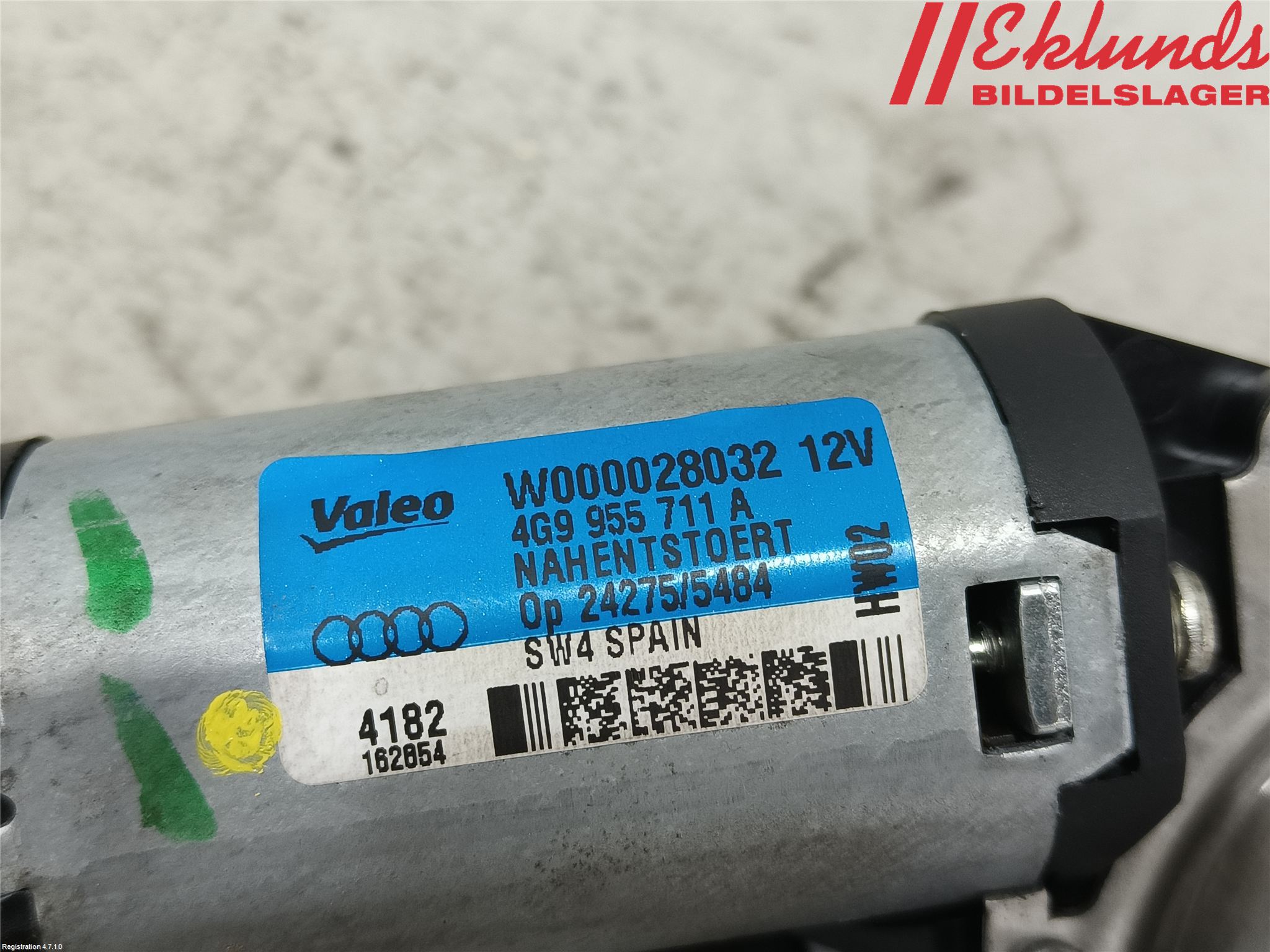 Audi A6/S6 4G 11-18 Torkarmotor Baklucka