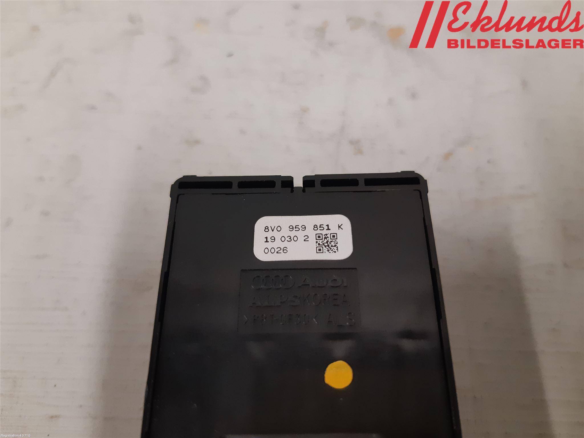 Audi A3/S3 8V 13-20 Strömställare Elhiss