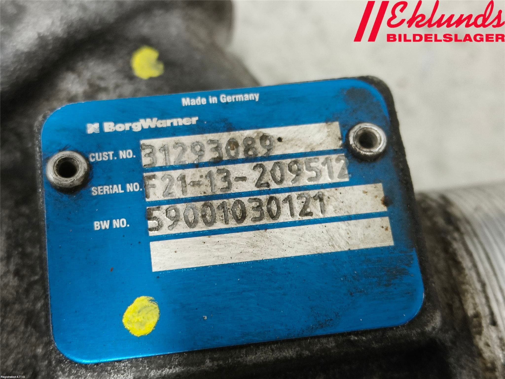 Volvo V70 14-16 Wastegateventil