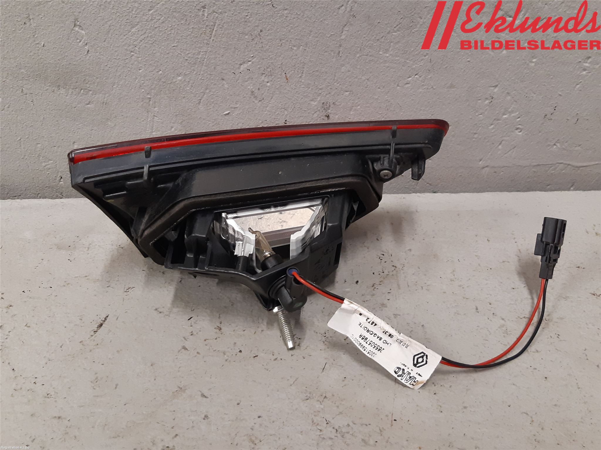 Renault CLIO IV 12-16 Bakljus Lucka Hö