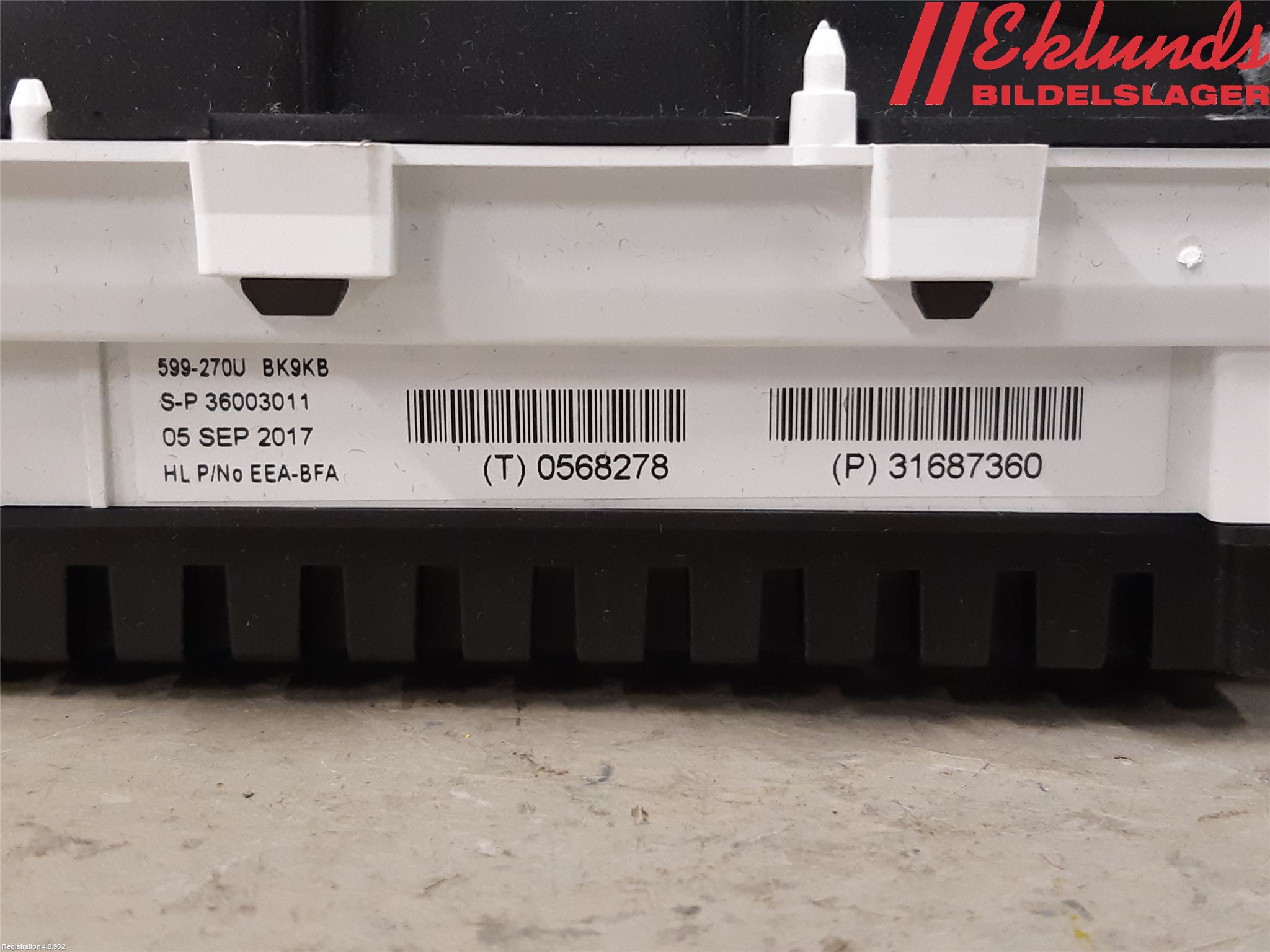 Volvo V60 CROSS COUNTRY 16-18 Instrument Komb