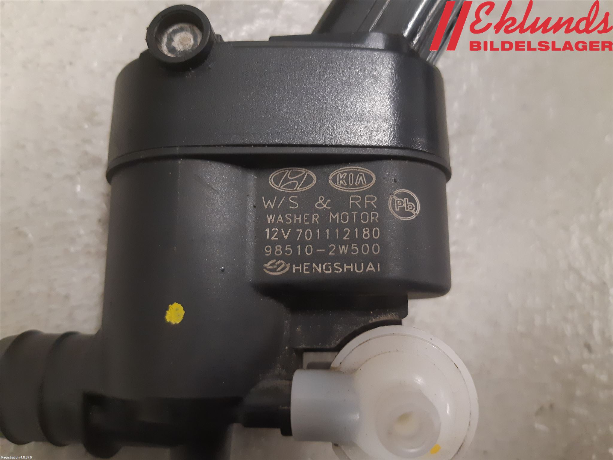 Hyundai i10 BA 17-20 Spolarpump Vindruta