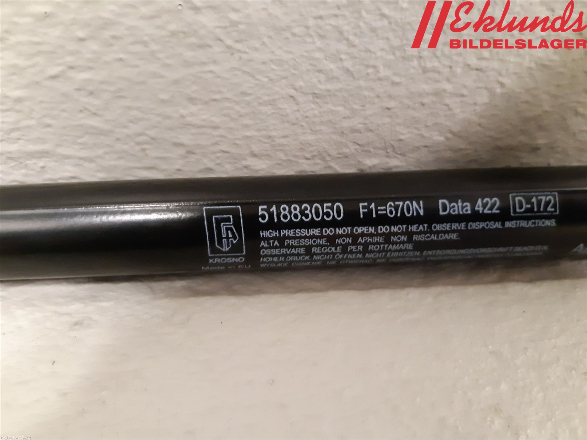 Fiat 500L 13-19 Gasfjäder Baklucka