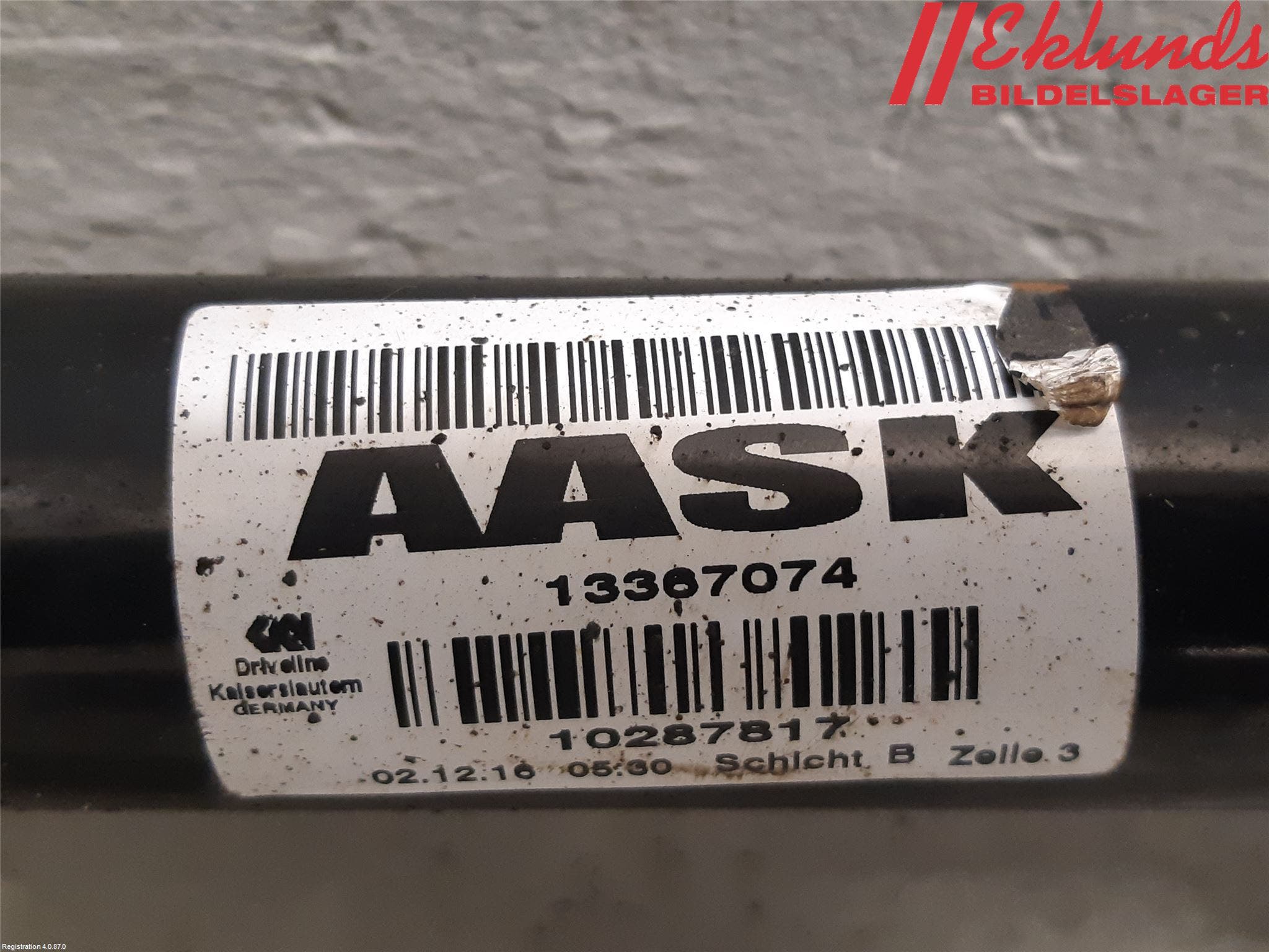 Opel ASTRA K 16-22 Drivaxel Fram Höger