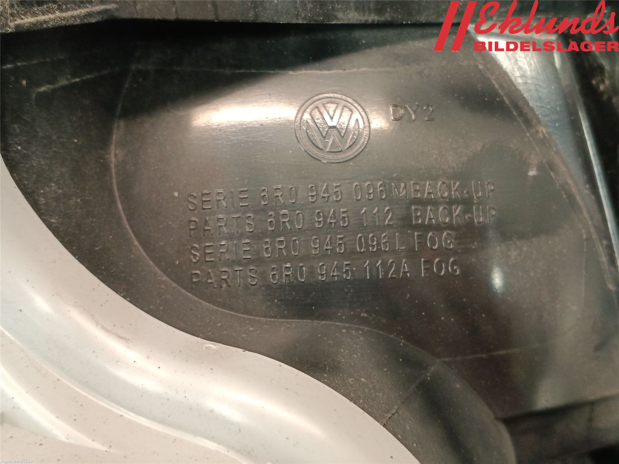 Volkswagen VW POLO 10-17 Bakljus Höger