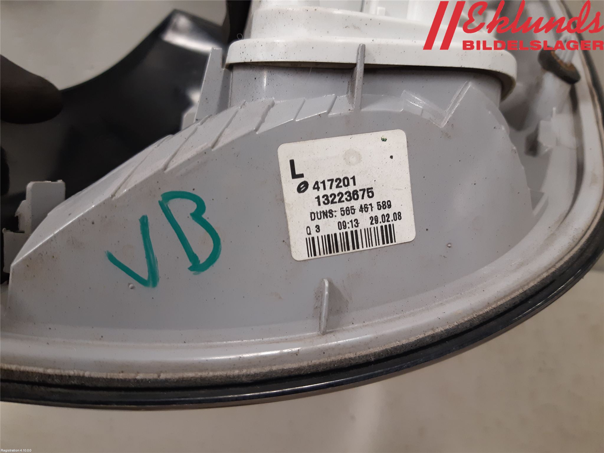 Opel ASTRA H 04-12 Bakljus Vänster