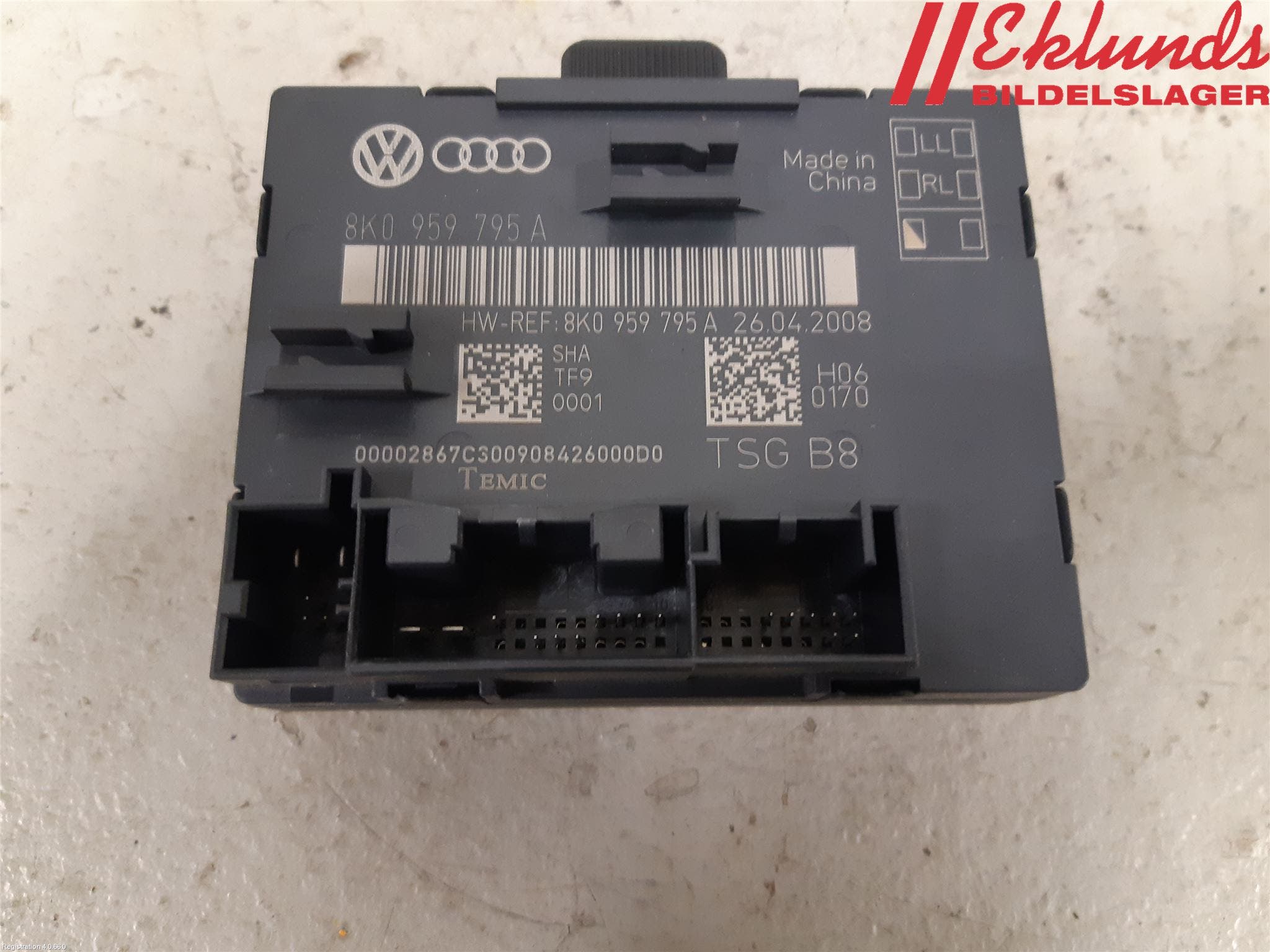 Audi A4/S4 08-11 Styrenhet Dörr