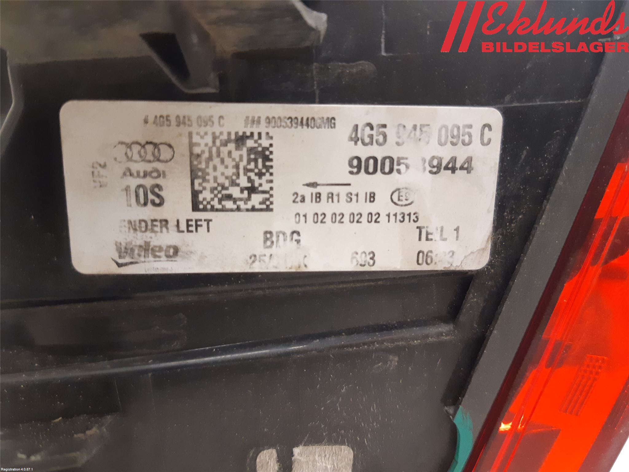 Audi A6/S6 4G 11-18 Bakljus Vänster