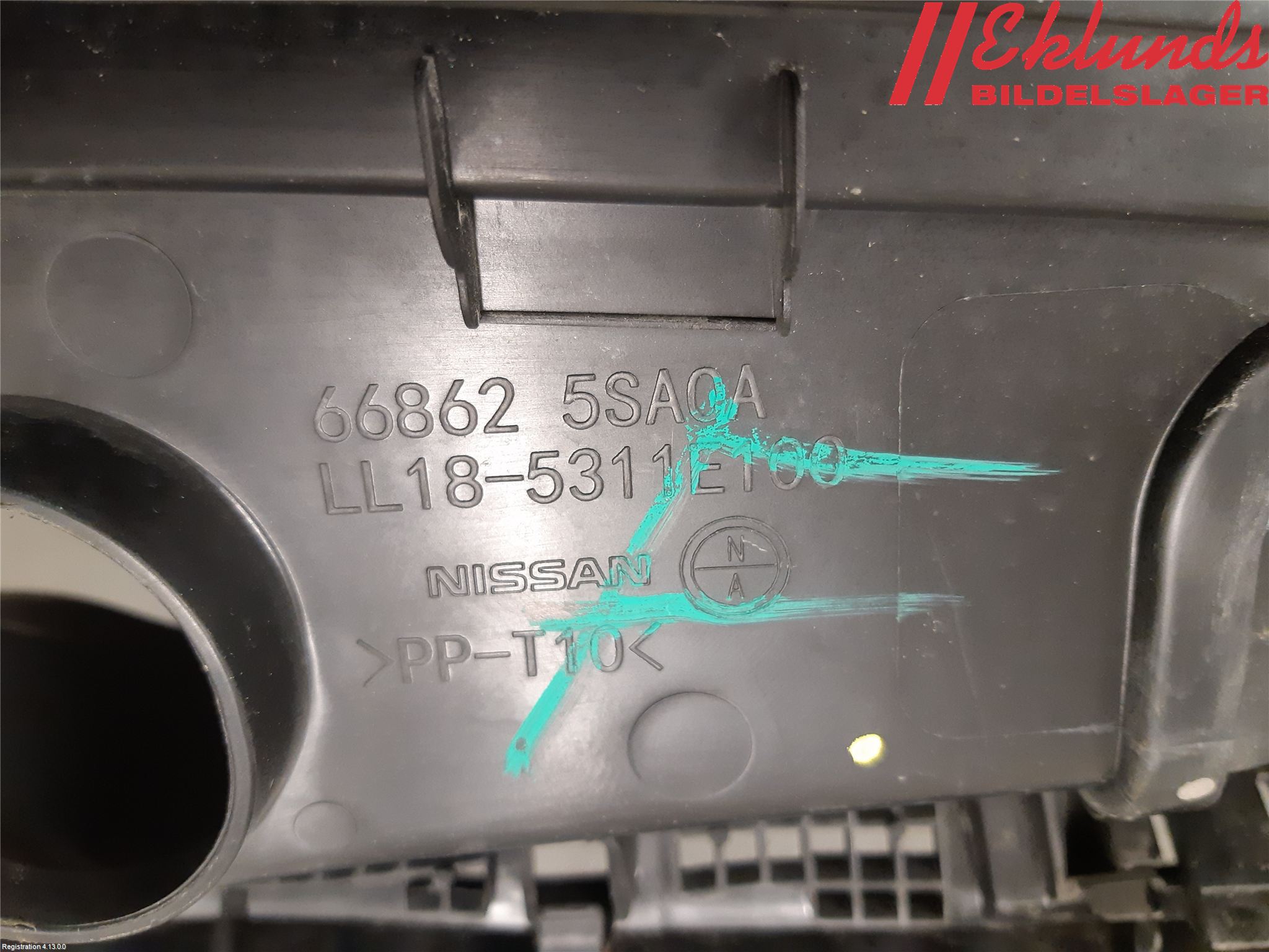 Nissan LEAF 18- Torpedplåt-Torpedplast