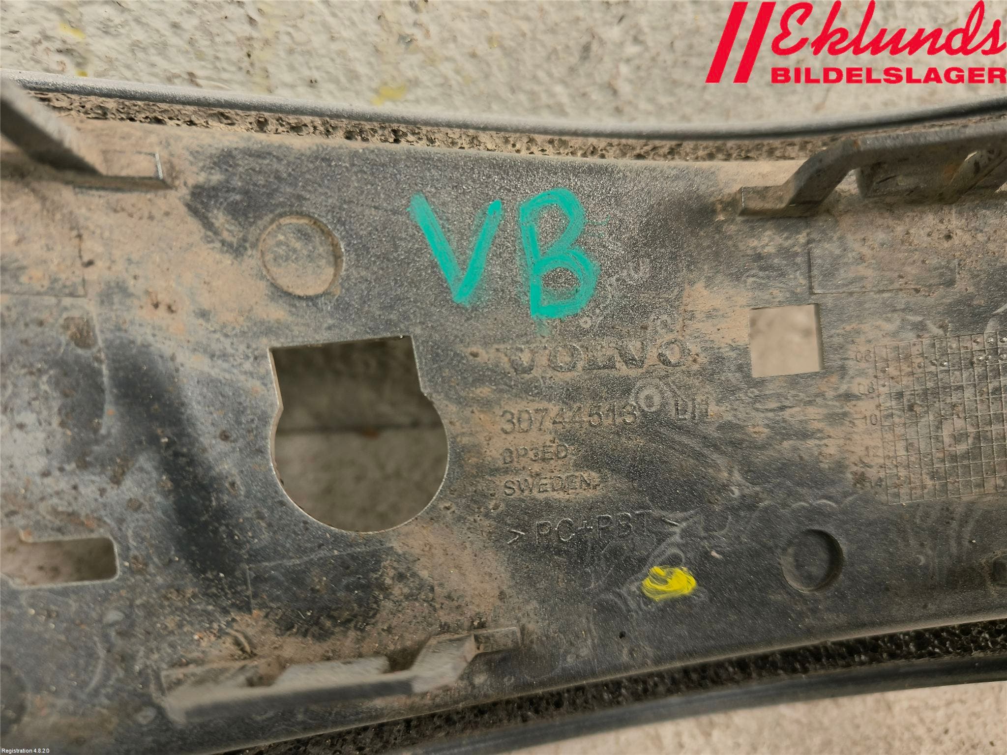 Volvo XC70 08-13 Dimljus/Reflex Bak