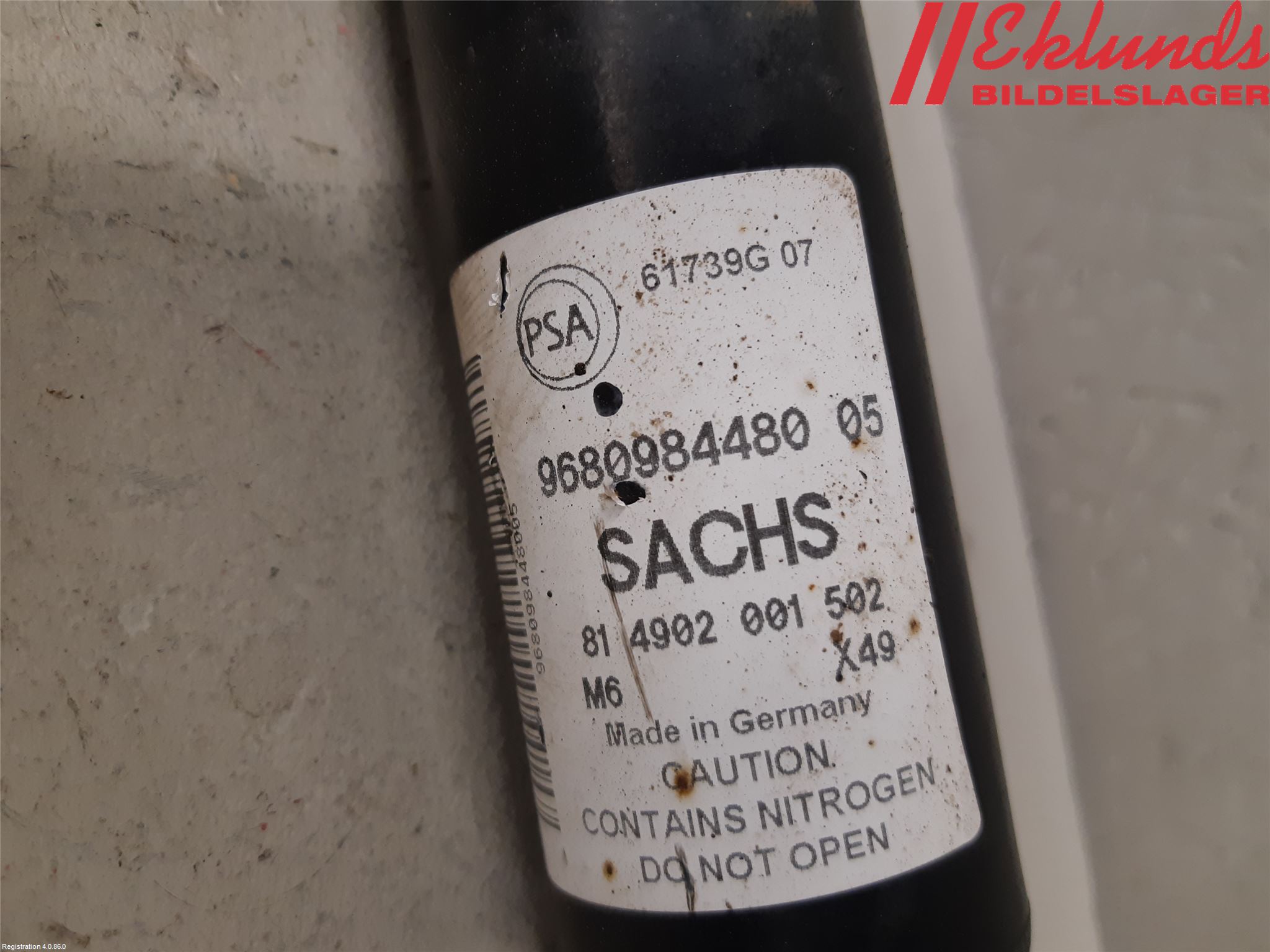 Peugeot PARTNER 16-18 Stötdämpare Bak