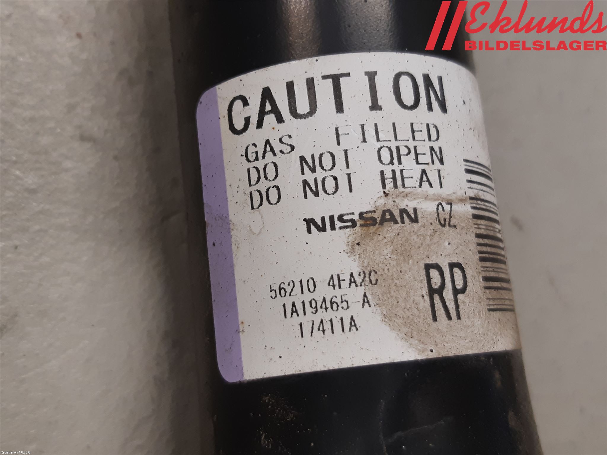 Nissan QASHQAI 14-17 Stötdämpare Bak