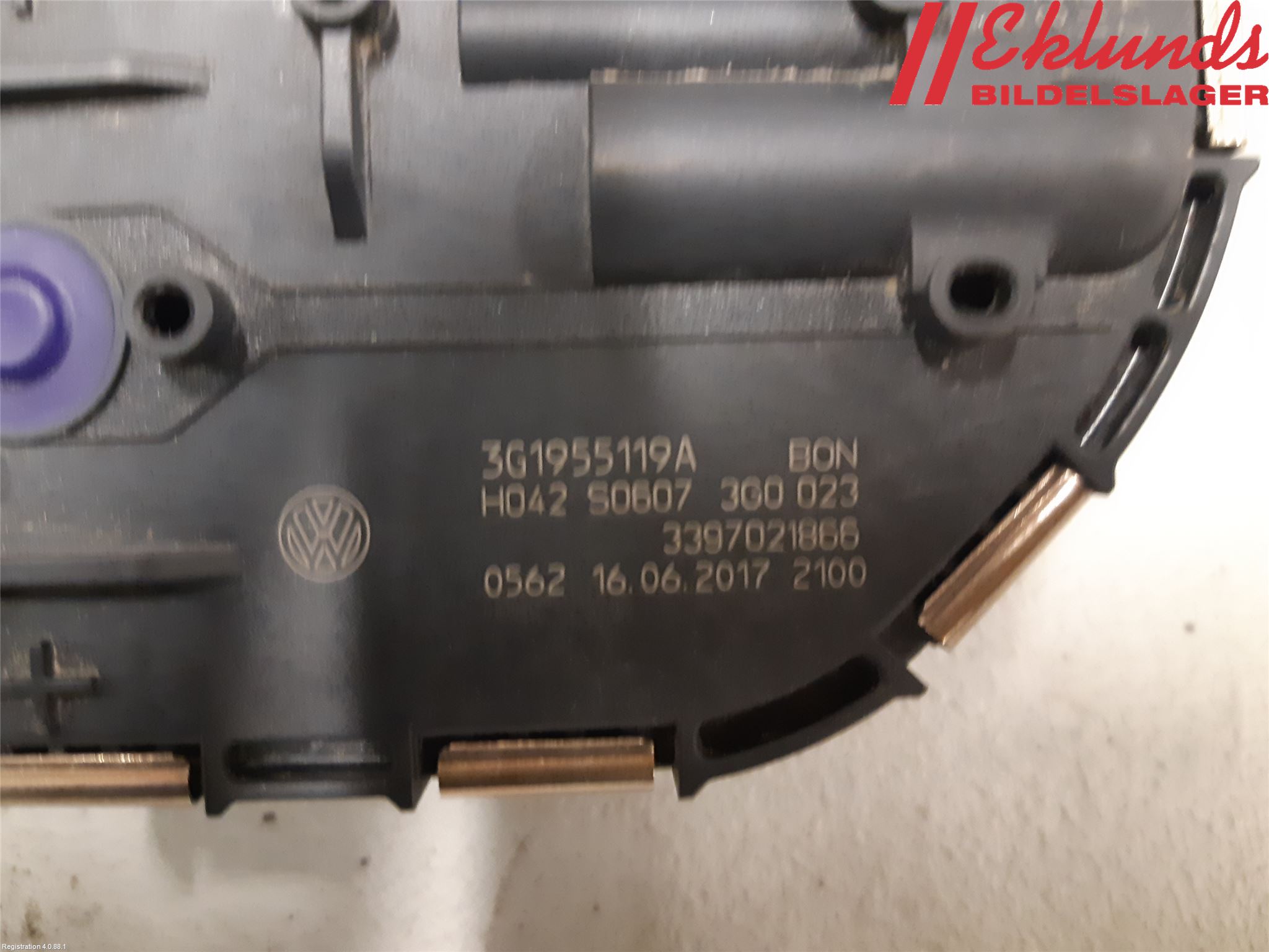 Volkswagen VW PASSAT 15-19 Torkarmotor Vindruta