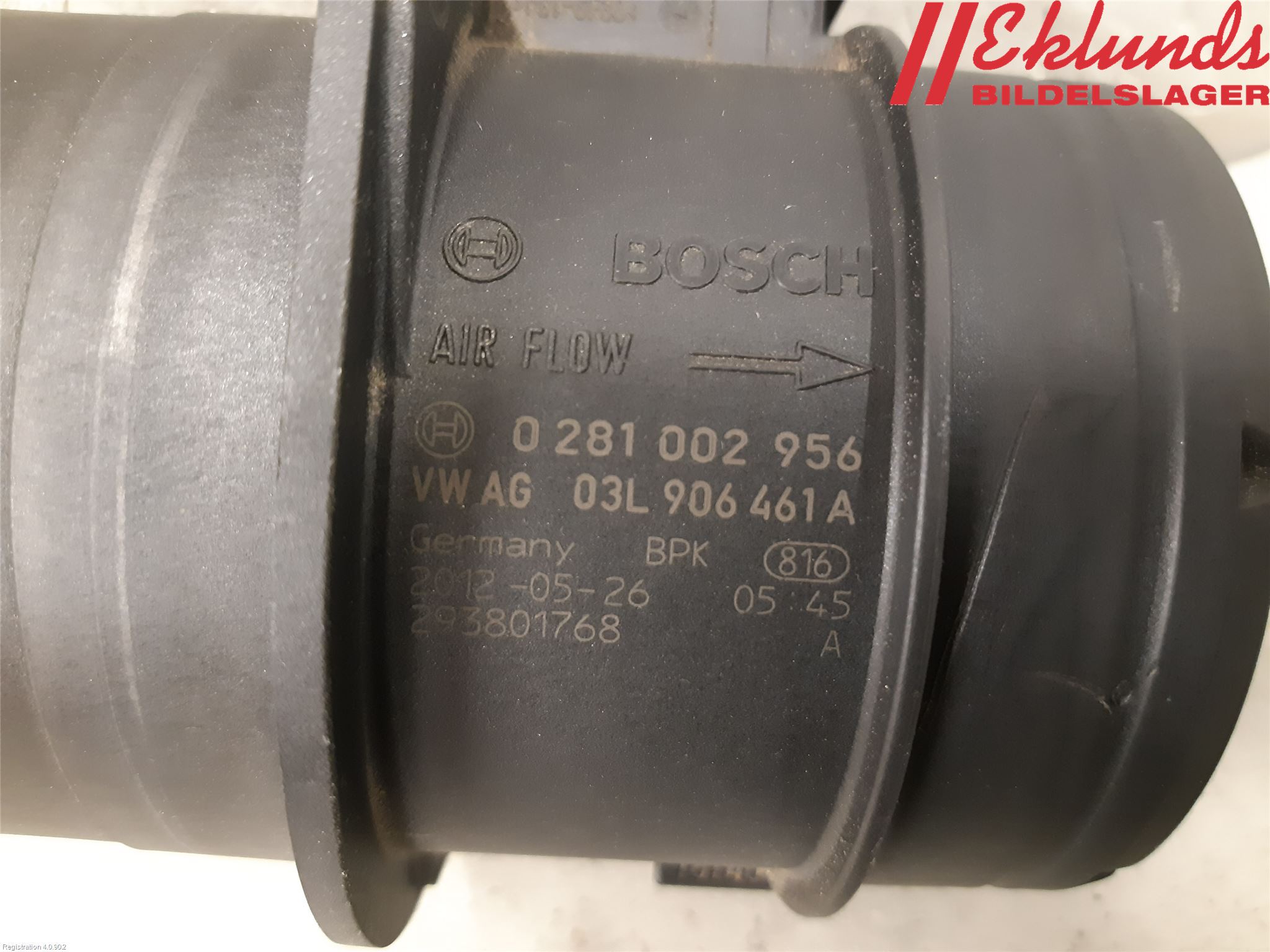 Audi A4 12-15 Injluftmassamätare