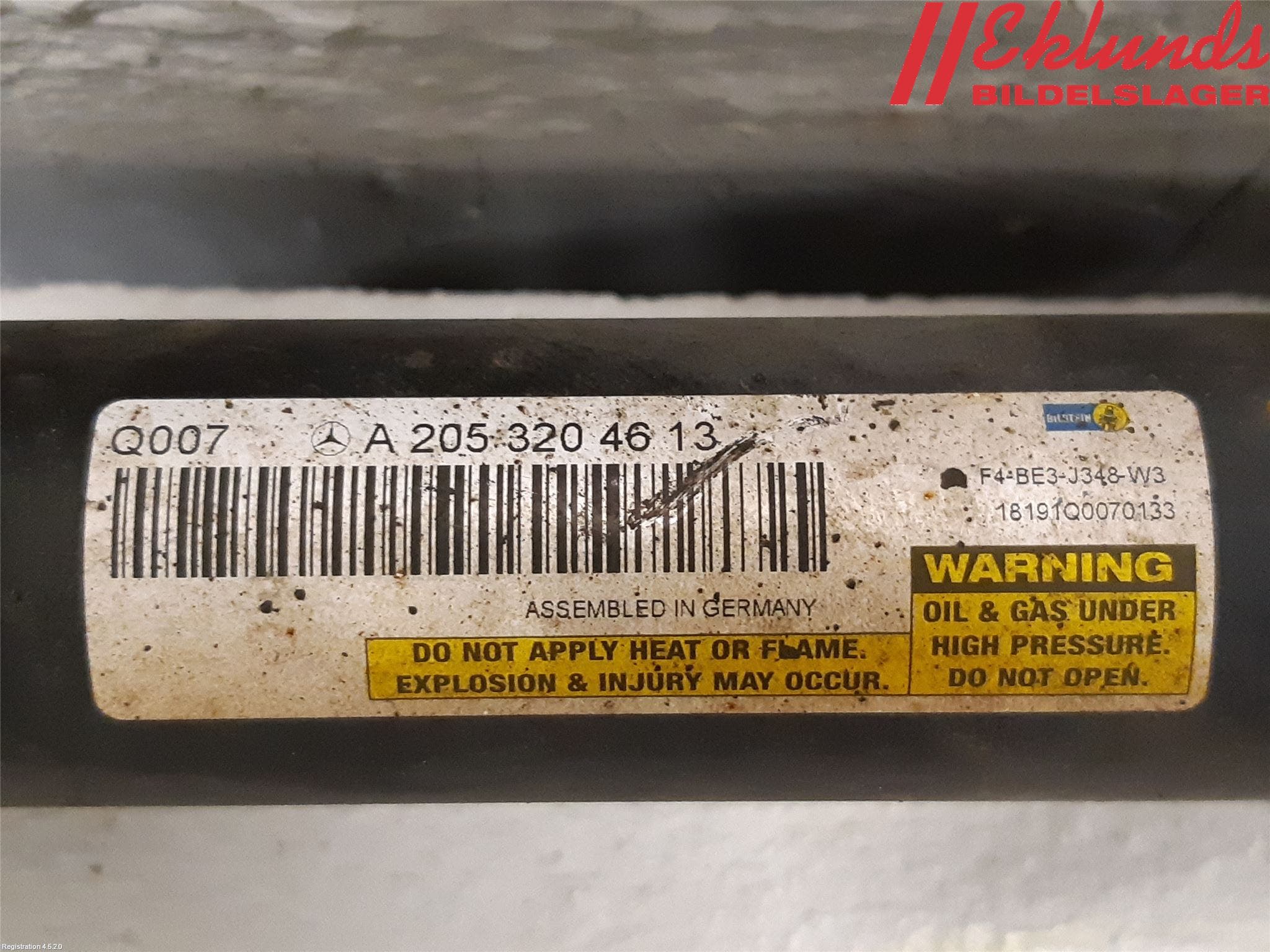 Mercedes-Benz MB C-KLASS (W205) 14-21 Fjäderben Fram Vänster